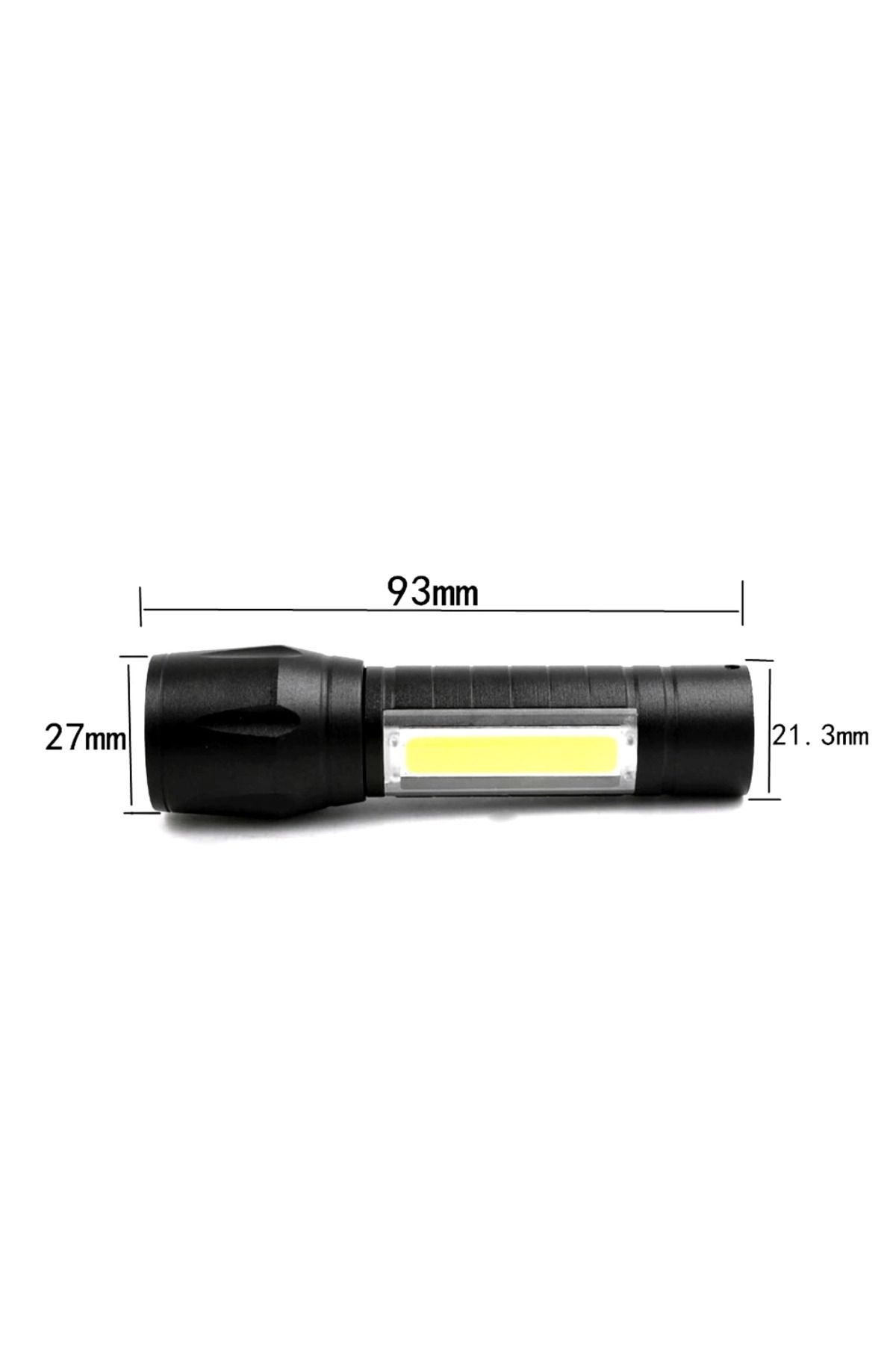 Mini Çok Güçlü Şarjlı El Feneri (xpe-cob Led ) Wt-030