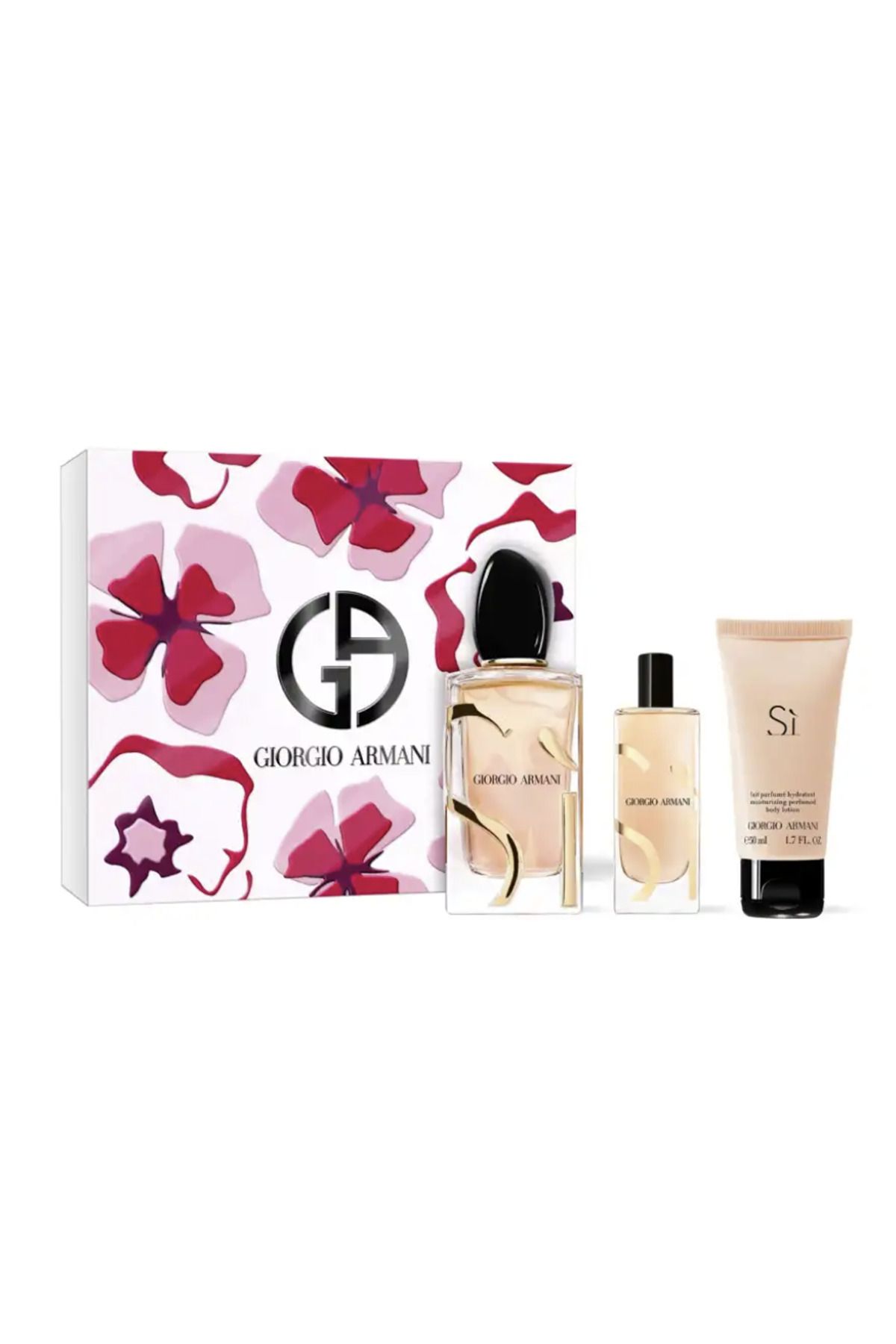 Giorgio Armani Si Edp 100 Ml+ Edp 15 Ml + Bod...