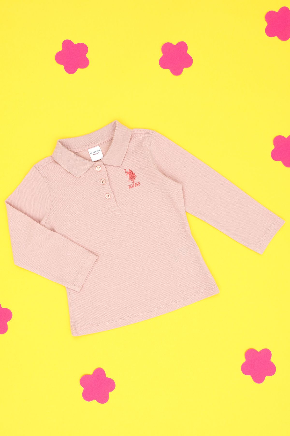 U.S. Polo Assn.Kız Bebek TozPembe Basic Polo...