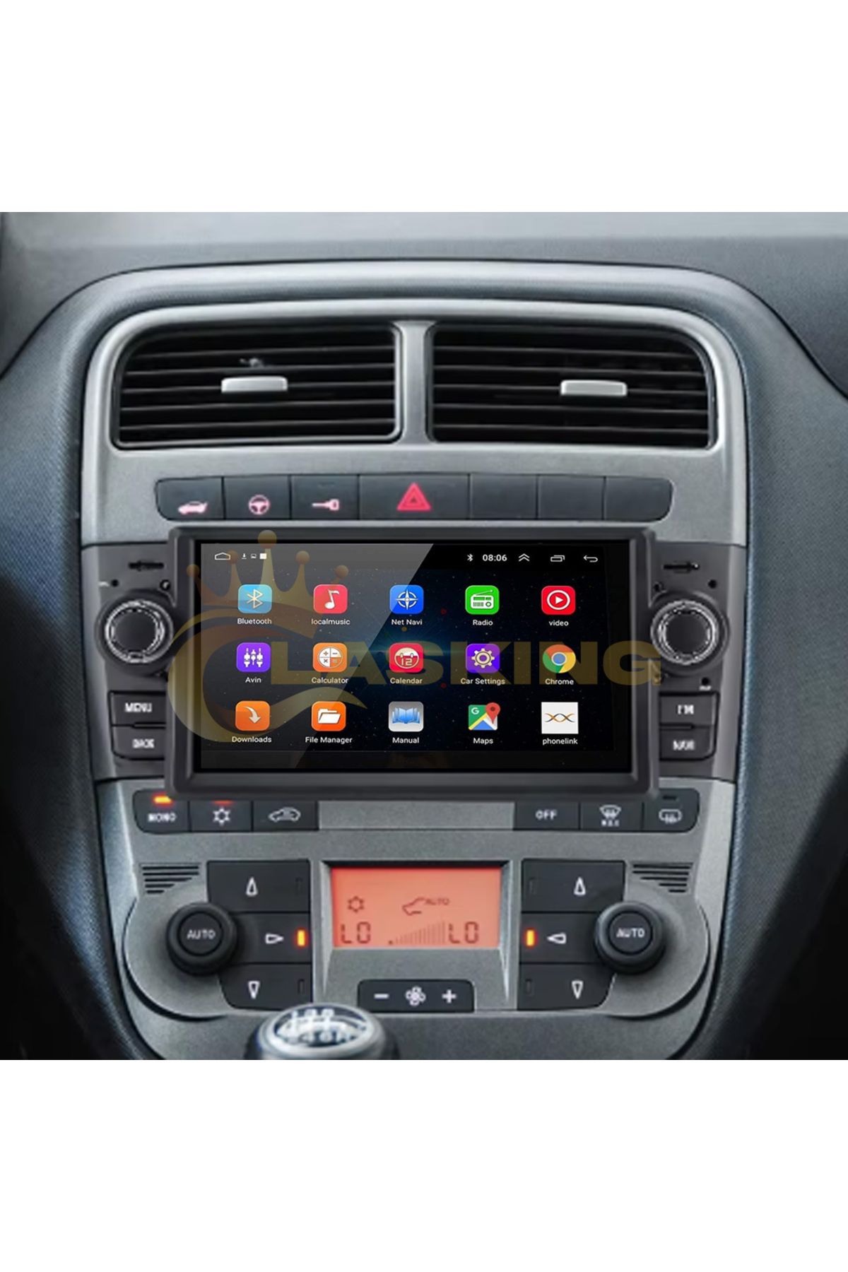 FIAT LINEA 7 INCH 4 GB RAM 64 GB HAFIZA ANDROID MULTIMEDIA TEYP CARPLAY