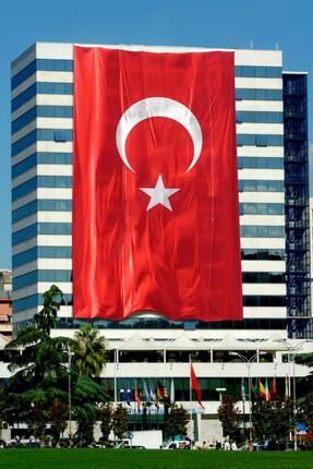 Türk Bayrağı 300x450 cm  1.Kalite Raşel Kumaş Image 0