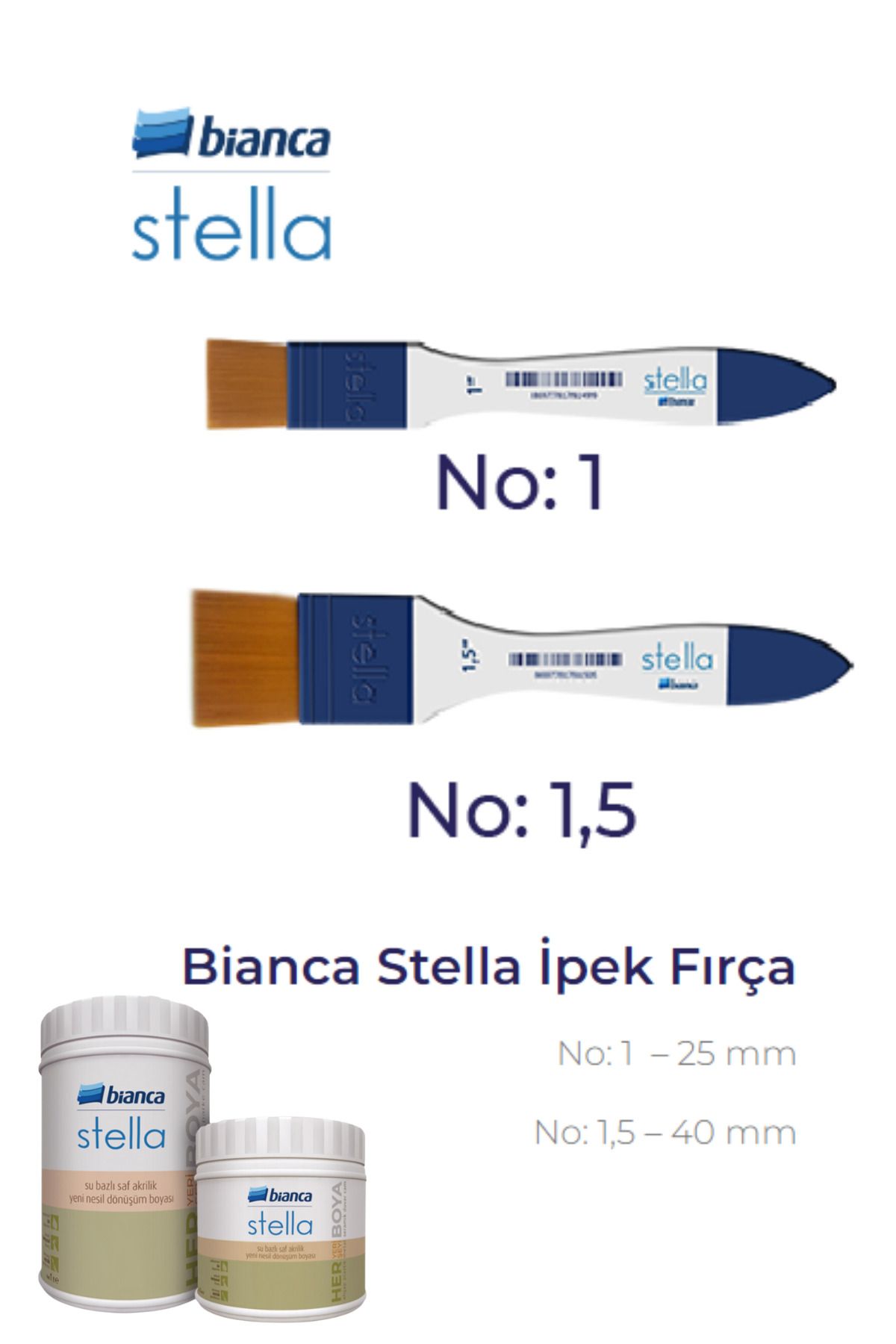 BiancaBİANCA STELLA FIRÇA NO:1,5