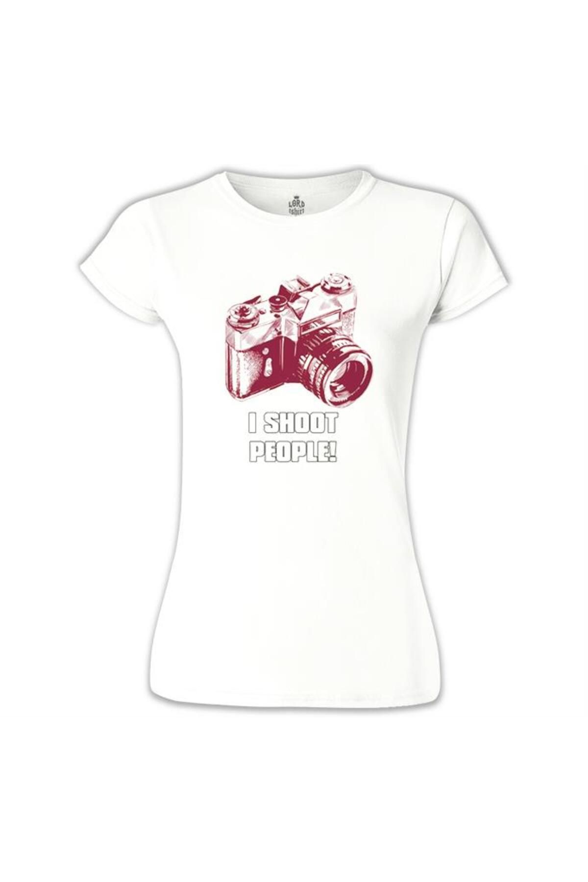 Lord T-ShirtI Shoot PeopleBeyaz Kadın Tshirt