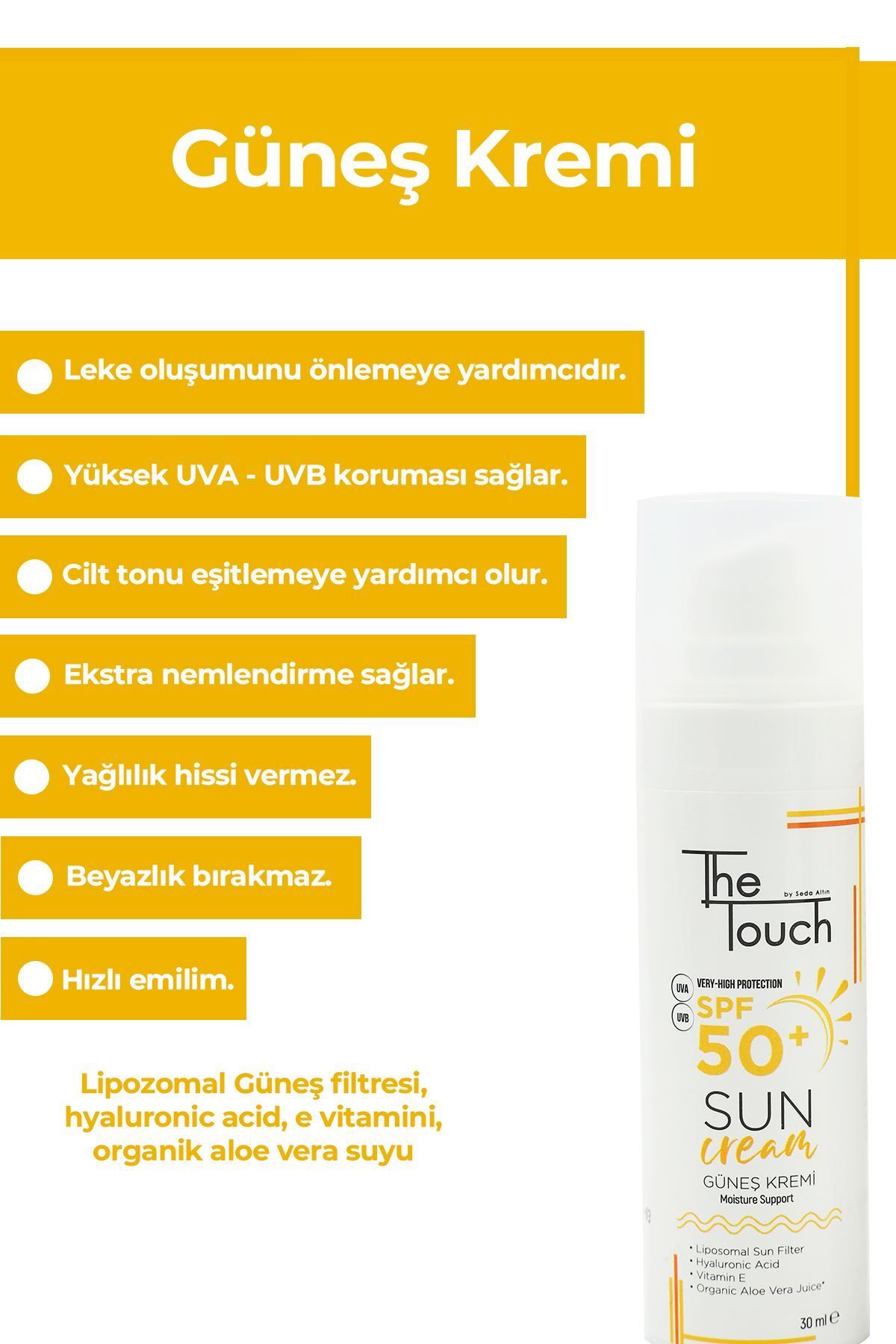 Güneş Kremi Spf 50