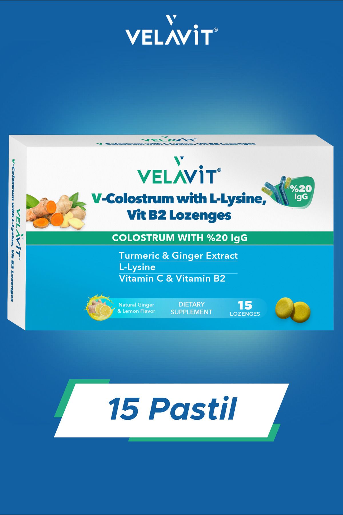 VelavitV- Colostrum WithL-lysine Vitamin B2 L...