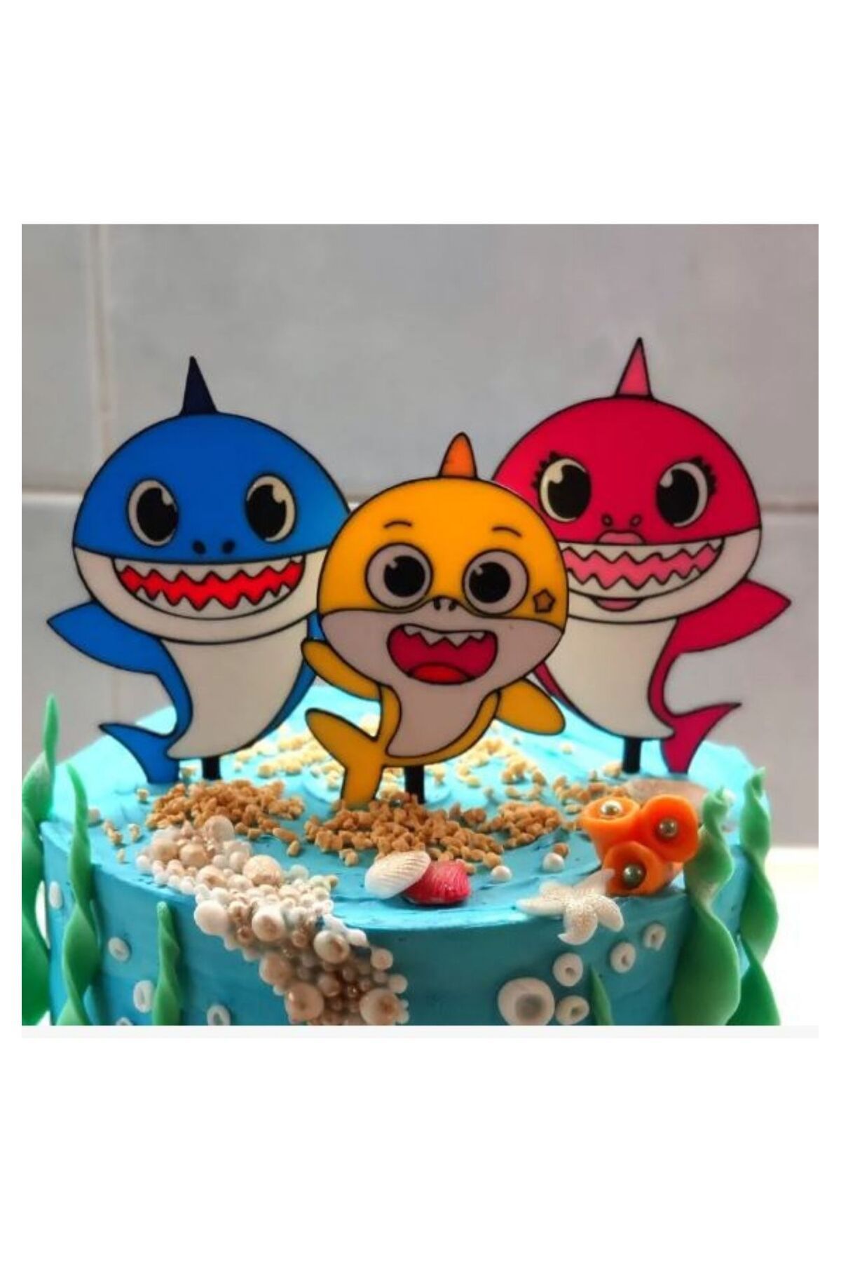 nana home art Eğlenceli BabyShark 3' lü Yıkan...