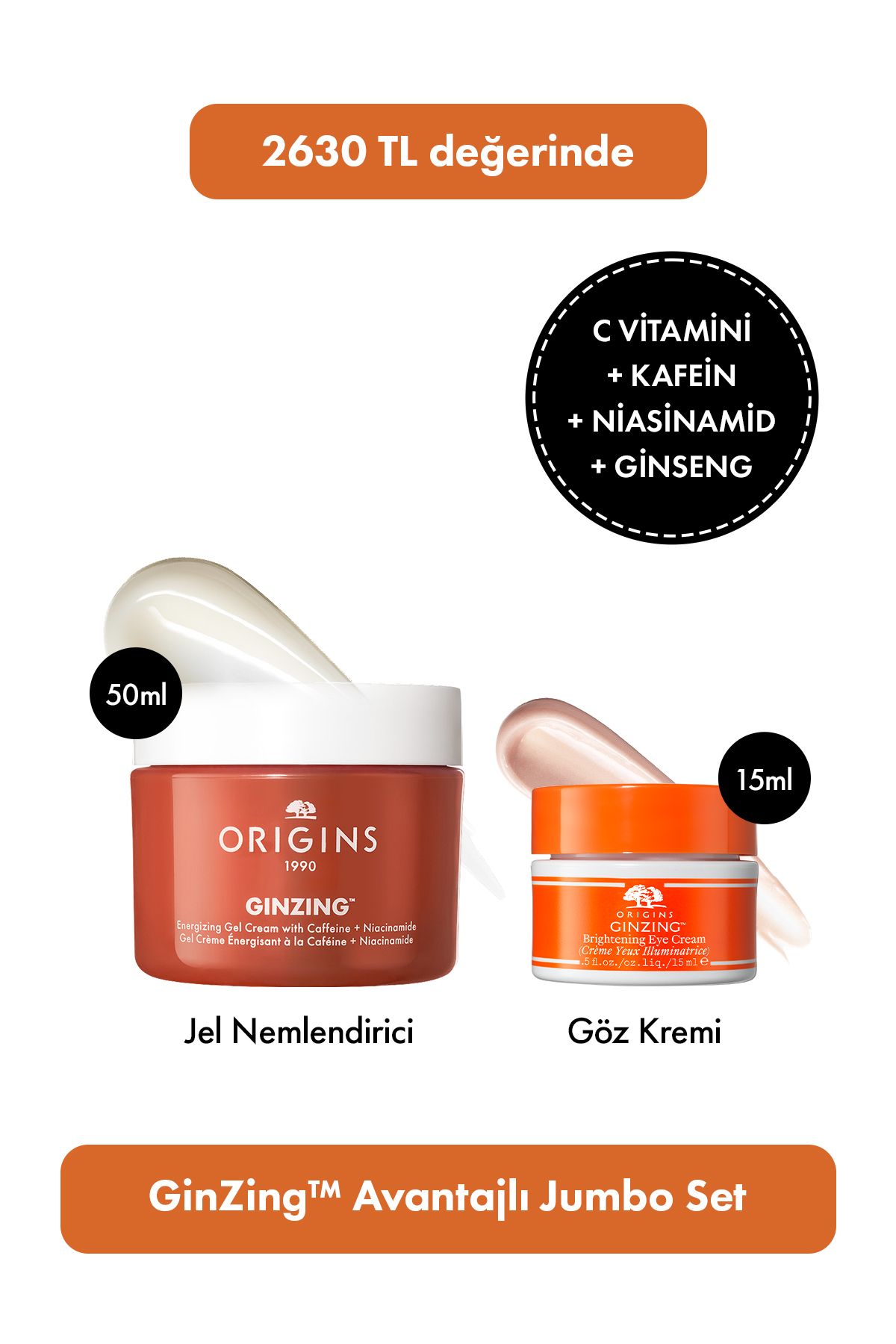 OriginsC Vitamini &Niasinamid Içeren Ginzing™...