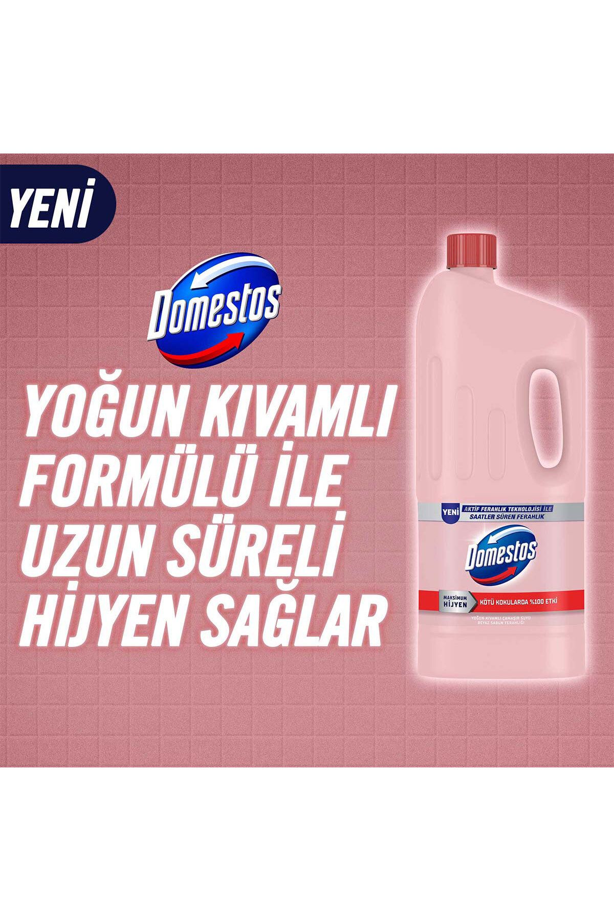 Çamaşır Suyu Beyaz Sabun Ferahlığı 1850 ml X4