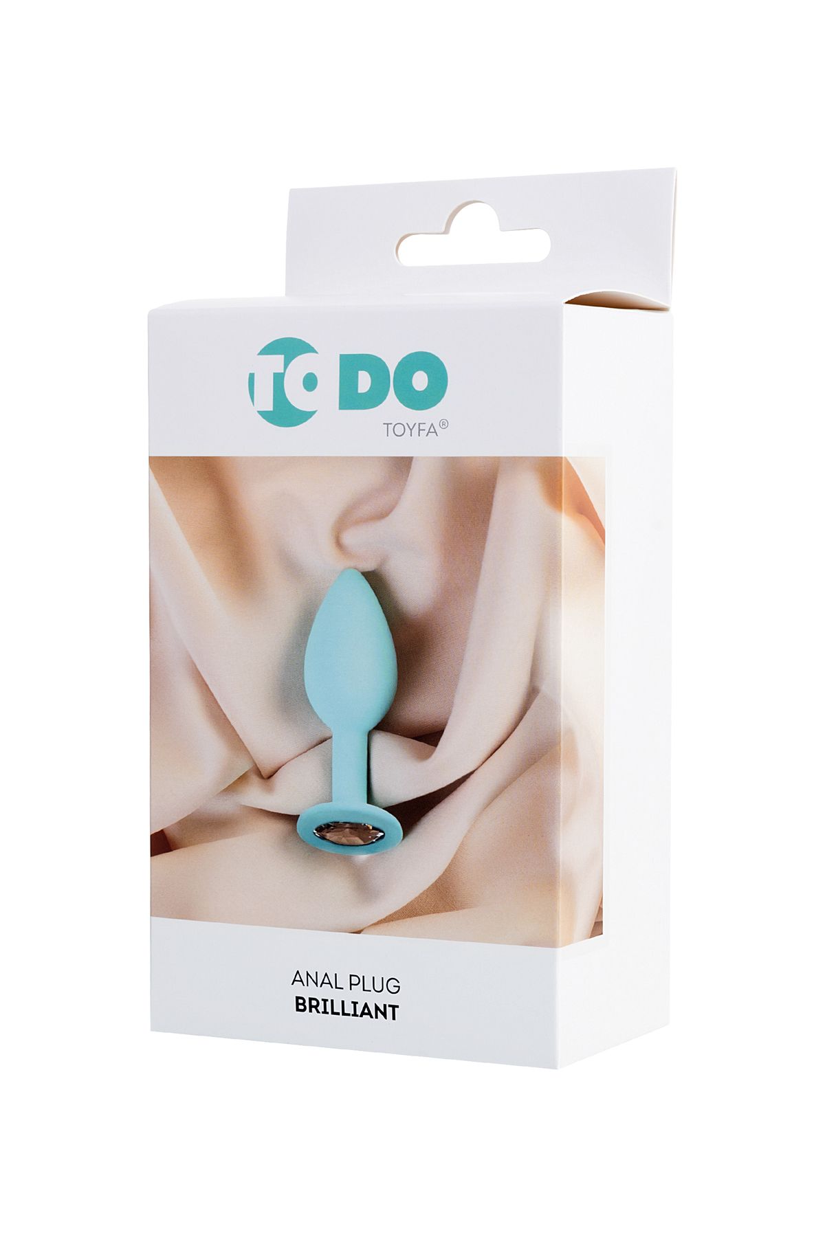 ToDo by Toyfa Brilliant anal kılıf, silikon, mavi, 8 cm, Ø 3 cm, 50 g