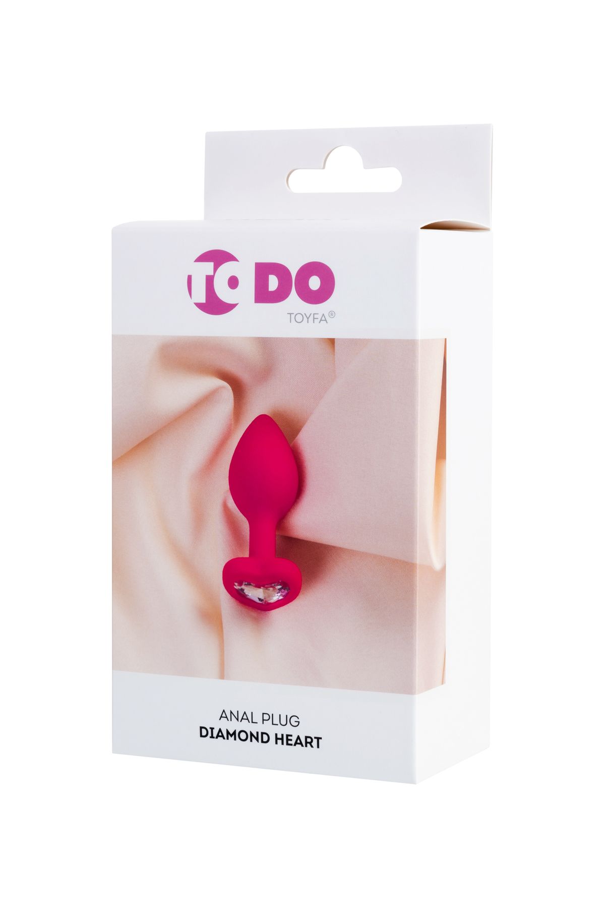 Todo By Toyfa Diamond Heart Anal Kılıf, Silikon, Pembe, 7 Cm, Ø 2 Cm, 18 G