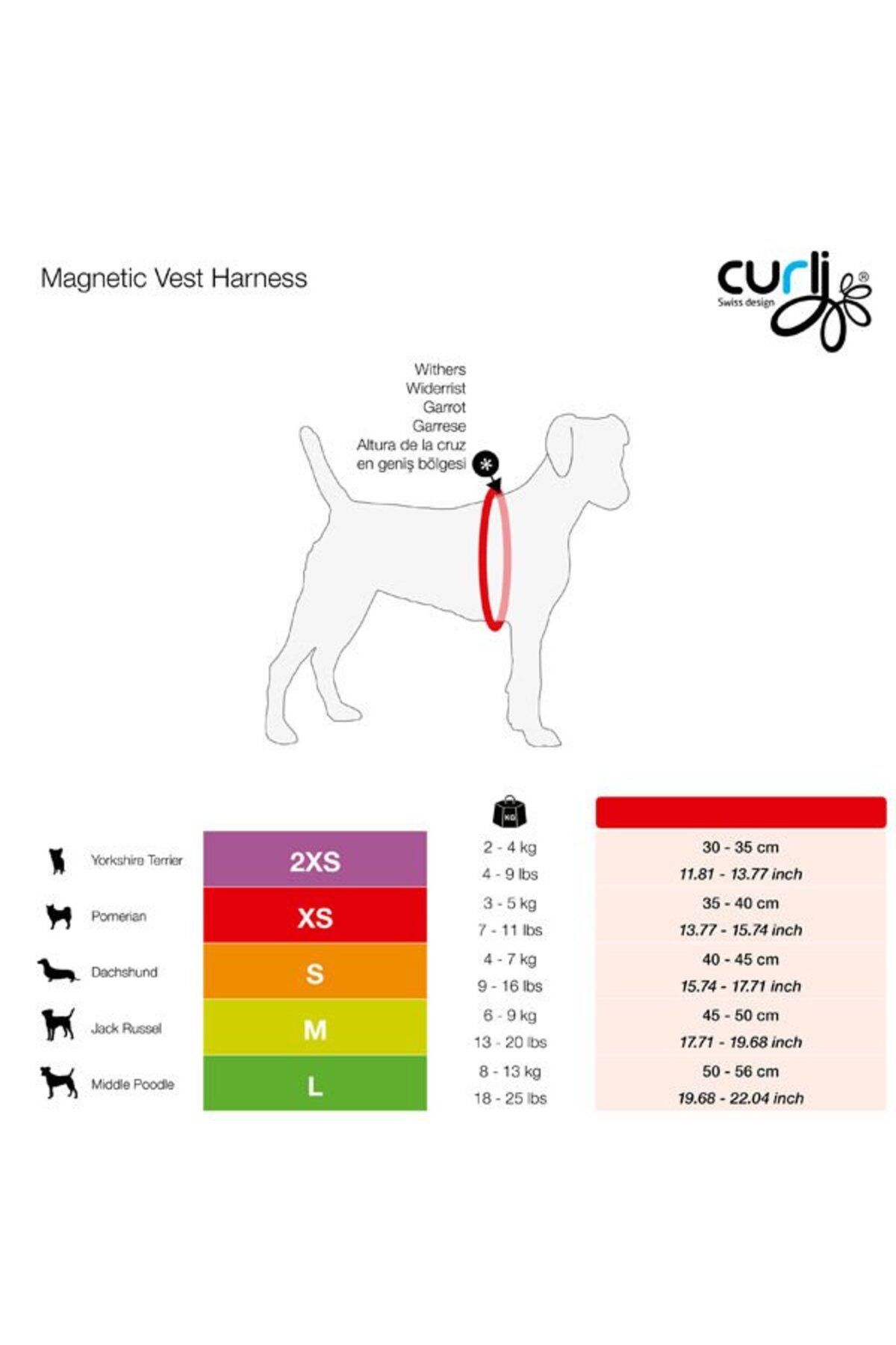 Curli Magnetic Vest KöpekGöğüs Tasması Air-me...