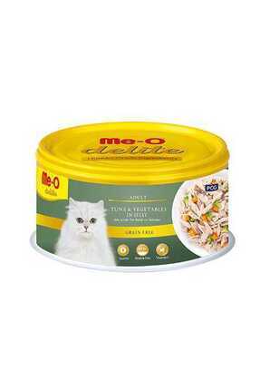 Meo Delite Tahılsız Jöleli Ton Balıklı ve Sebzeli Yetişkin Konserve Kedi Maması 80 Gr Image 0