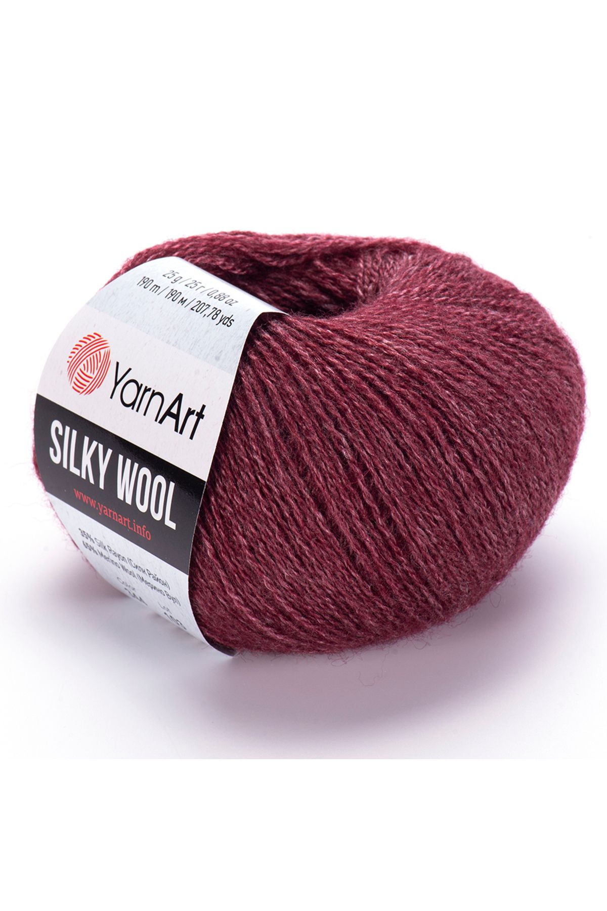 Yarnart Sılky Wool - El ÖrgüIpi Mürdüm-344