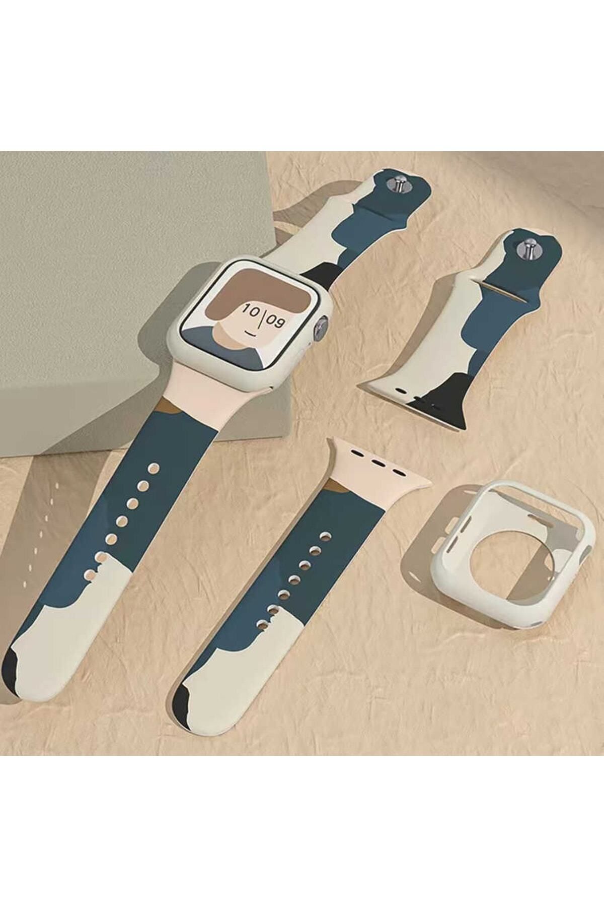 Apple Watch 41/40/38 Mm Series 10/9/8/7/6/5/4/3/se Kordon Kayış Strap Renkli Kaliteli Silikon