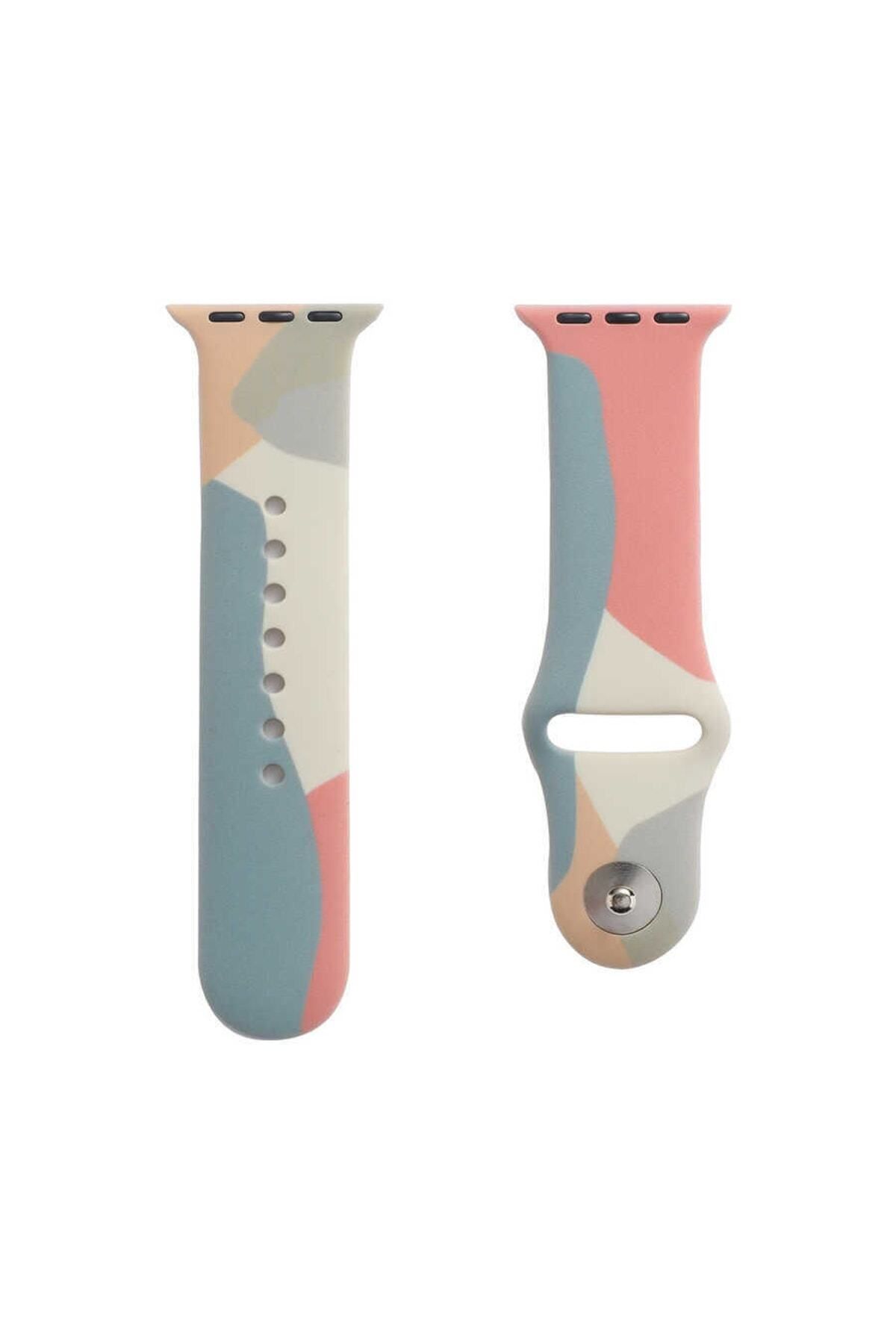 Apple Watch 41/40/38 Mm Series 10/9/8/7/6/5/4/3/se Kordon Kayış Strap Renkli Kaliteli Silikon