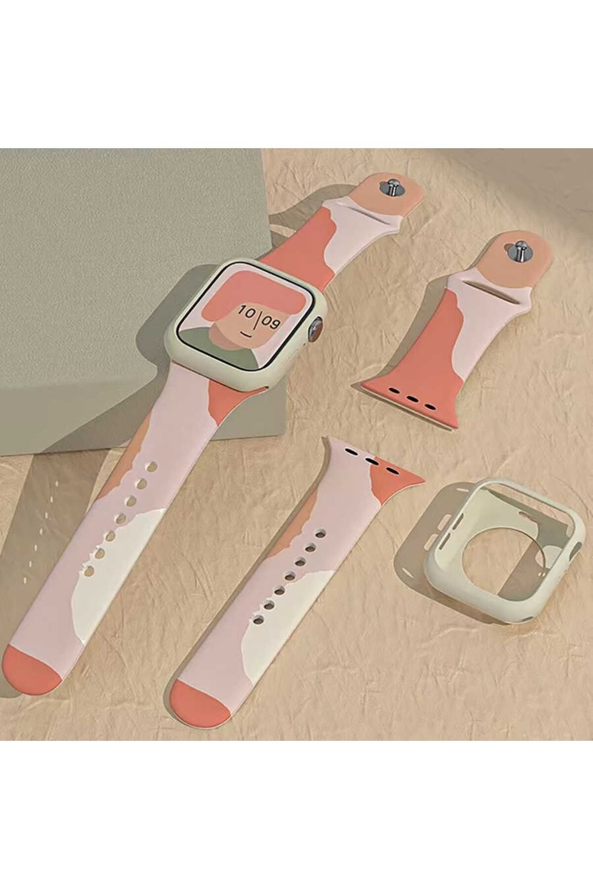 Apple Watch 41/40/38 Mm Series 10/9/8/7/6/5/4/3/se Kordon Kayış Strap Renkli Kaliteli Silikon