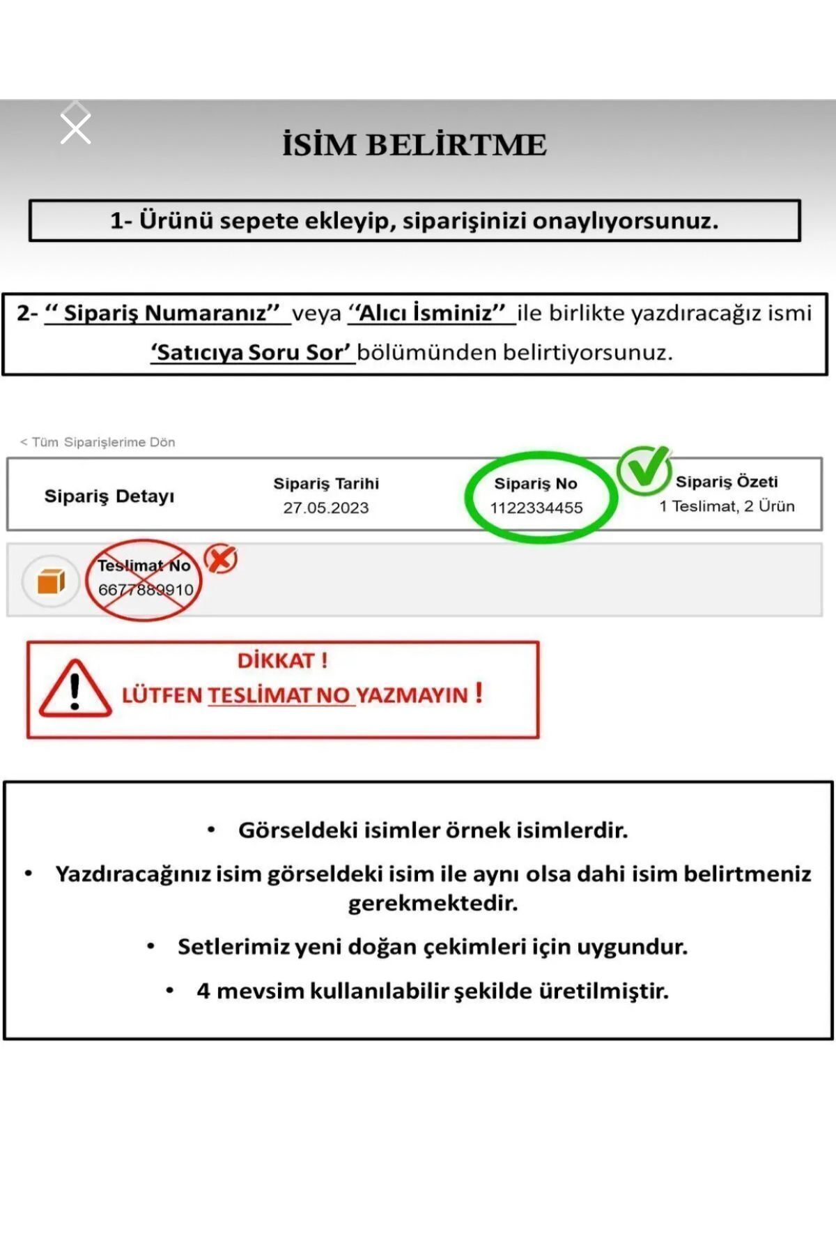 %100 Pamuk Baskılı 11’li Isimli Organik Bebek Hastane Çıkışı