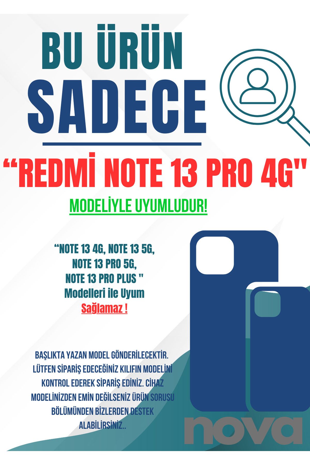 Xiaomi Redmi Note 13 Pro (4G) Aynalı Desenli Kılıf | Anti-shock Koruma Kapak - Desen1