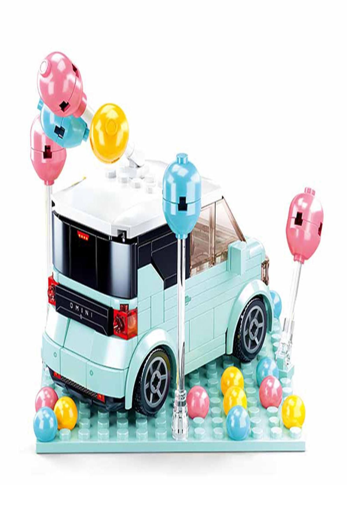 Sluban Mini Handcraft Party Car_ Mavi 1016000265000