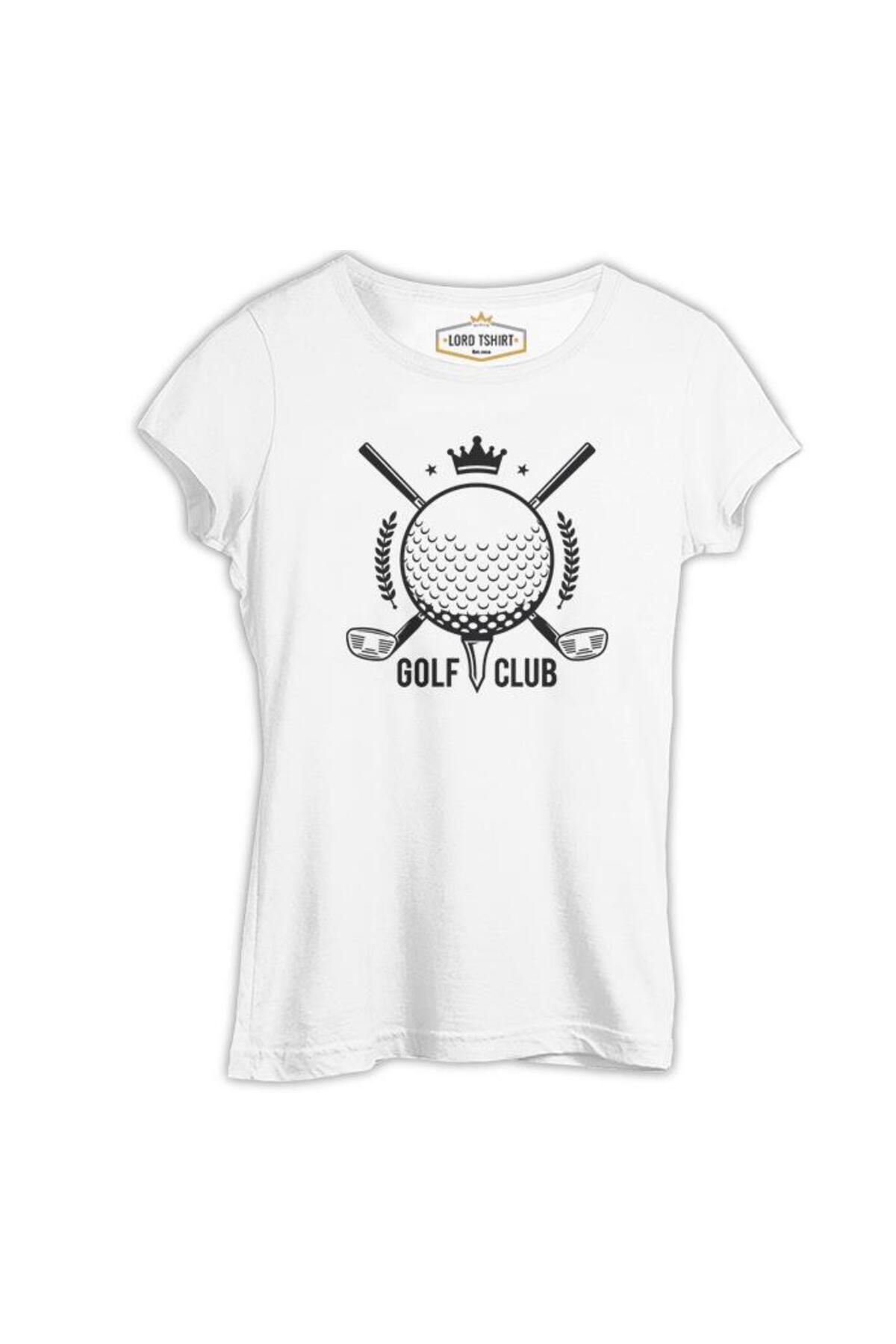 Lord T-ShirtGolf Kulübü -Golf Club Beyaz Kadı...