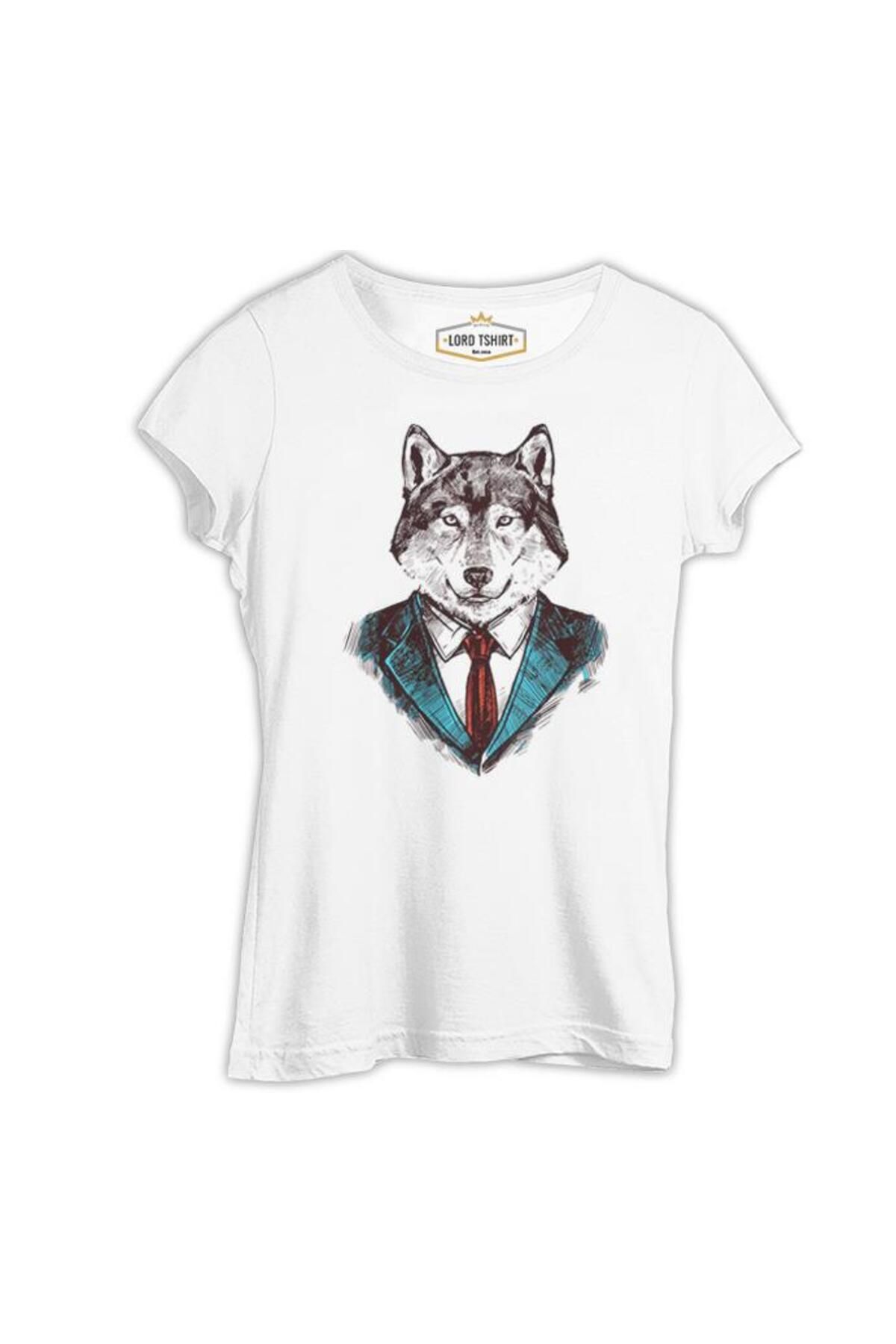 Lord T-ShirtMr. Wolf - KurtBeyaz Kadın Tshirt