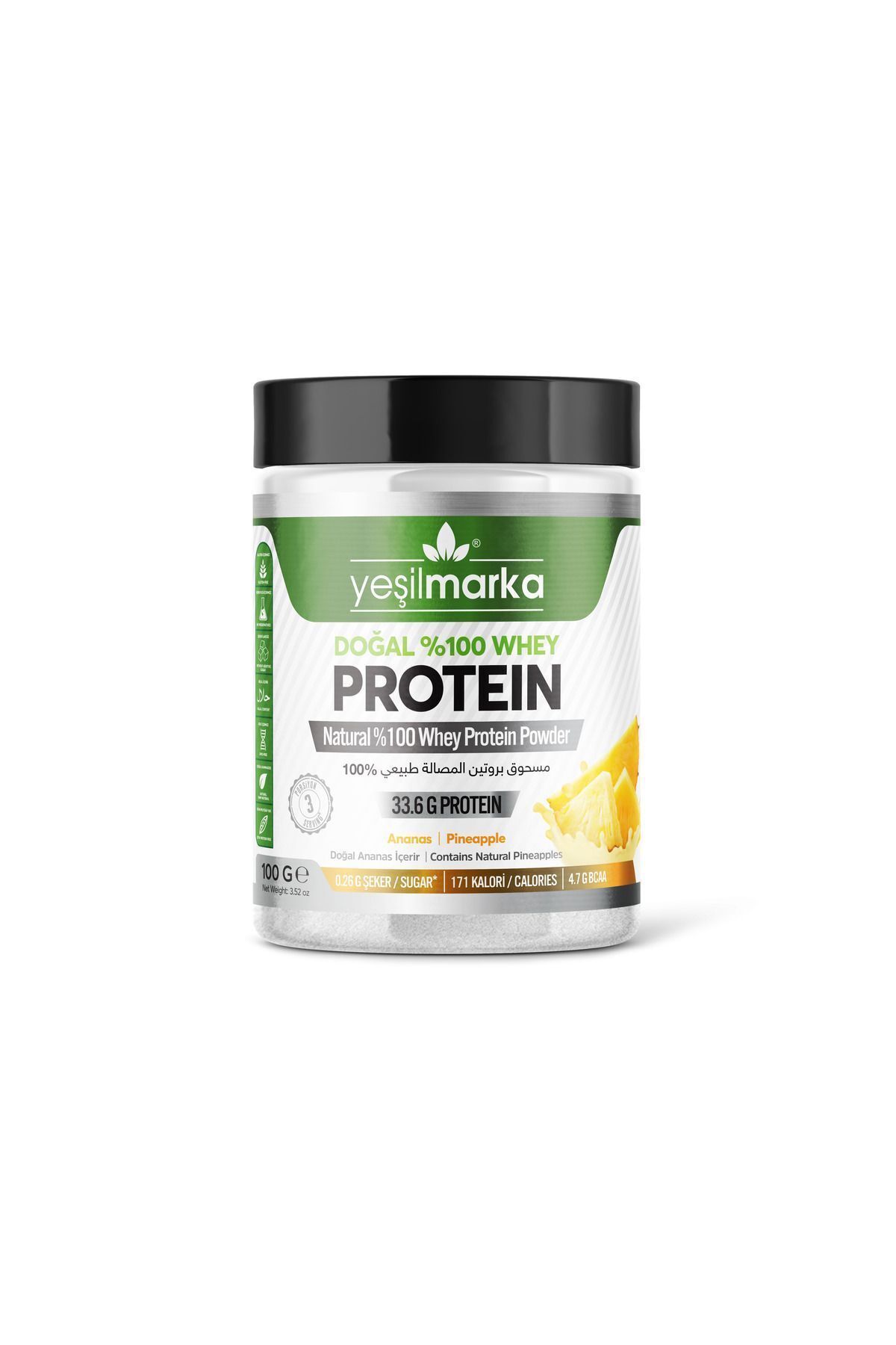 Doğal Whey Protein Tozu - Ananas 100 g