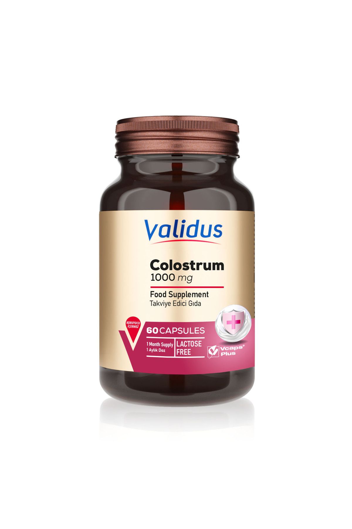 ValidusColostrum İçeren 1000mg 60 Kapsül Takv...