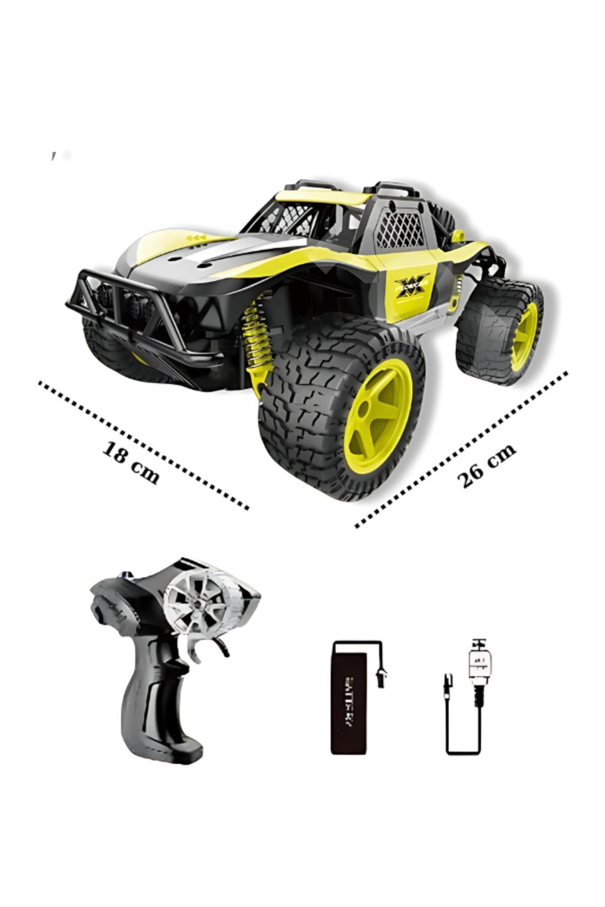 Uzaktan Kumandalı Full Fonksiyon 2.4Ghz Şarjlı 1:20 Storm Drift Araba