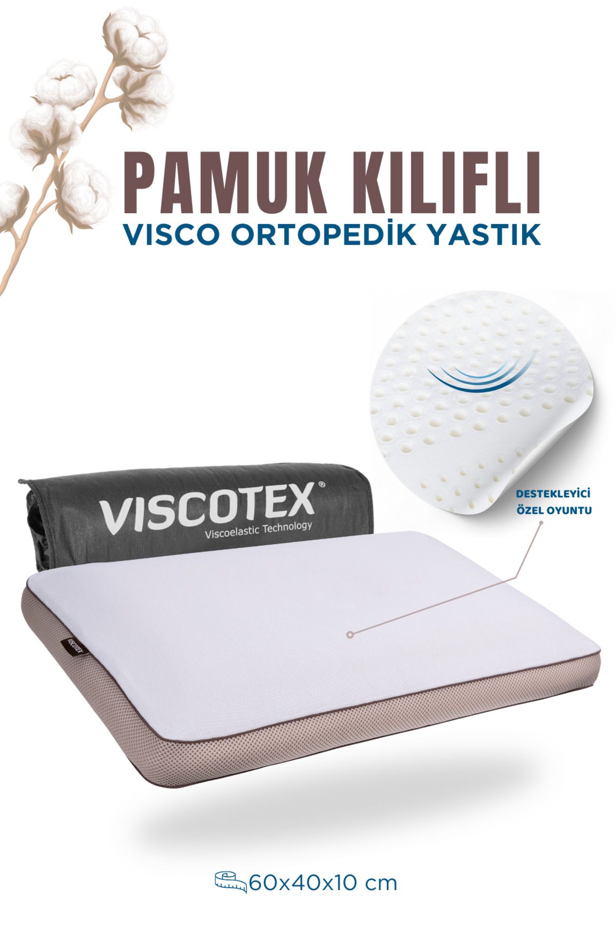 VİSCOTEX Pamuk Kılıflı SmallVisco Ortopedik Y...