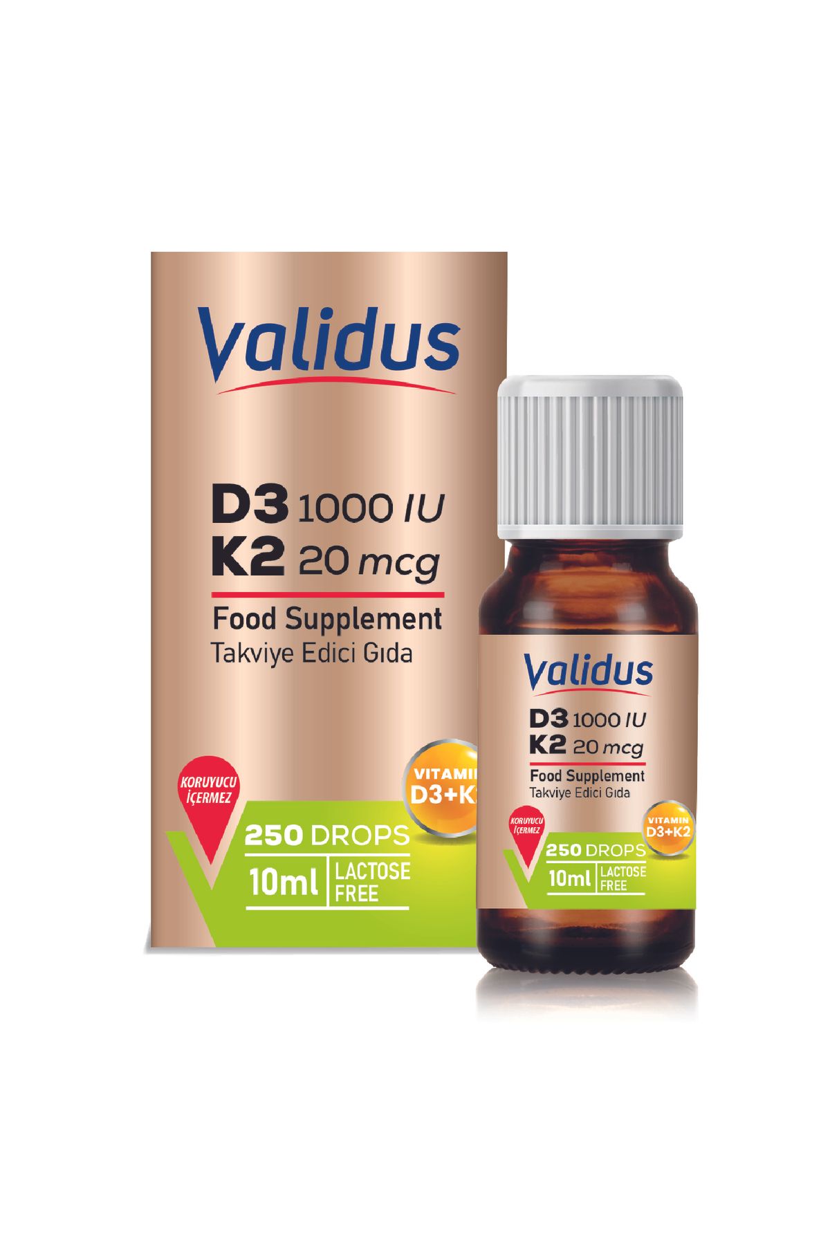 ValidusVitamin D3 Vitamin K2Drops 10 ml (KAPP...