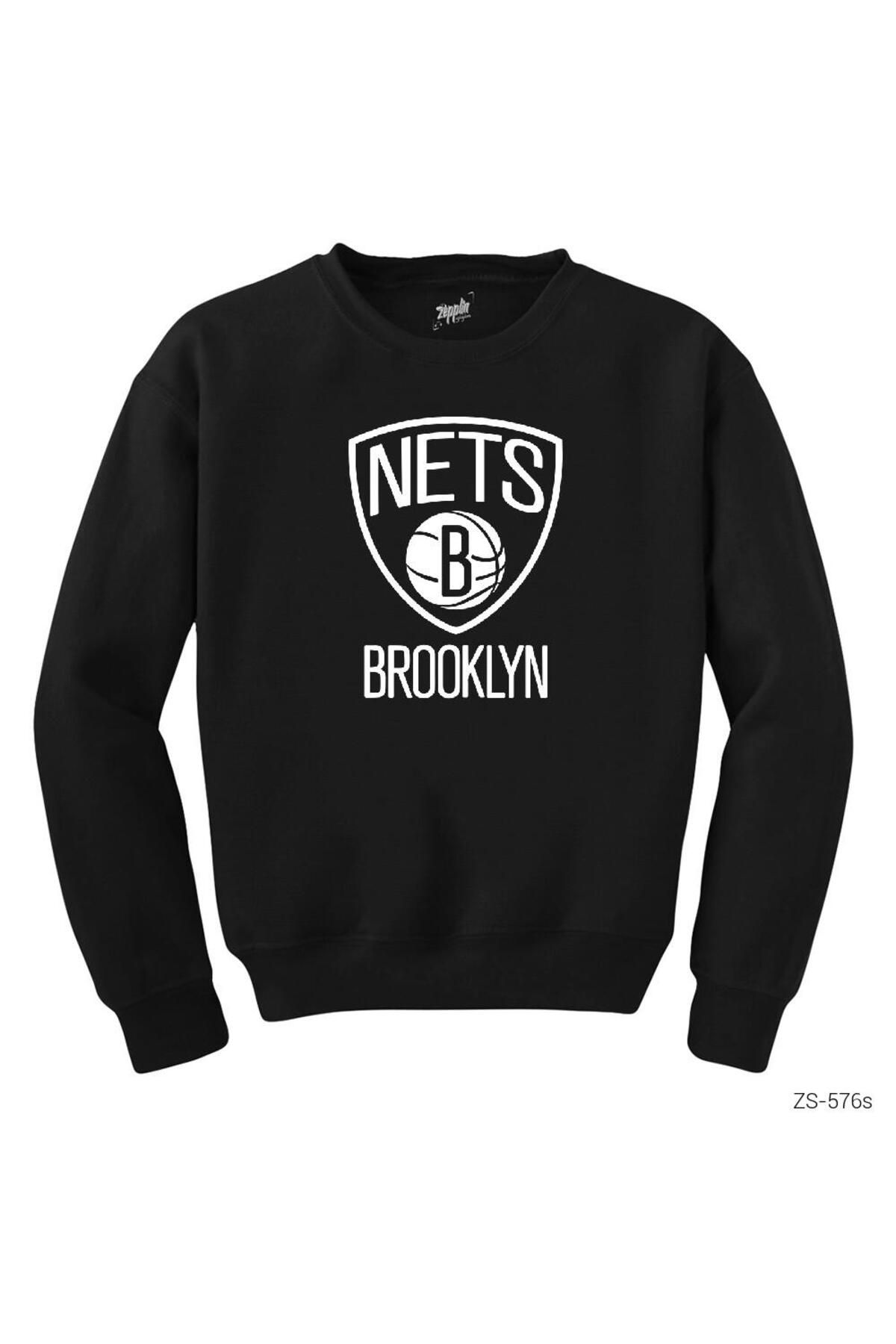 CrowsGate Brooklyn Nets SiyahSweatshirt