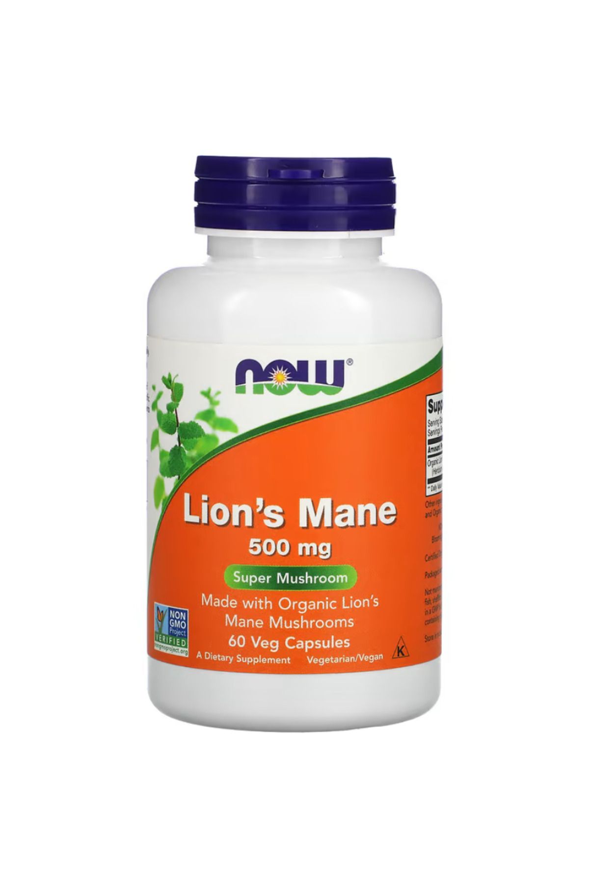 Now Foods , Lion's Mane, 500mg, 60 Veg Capsul...