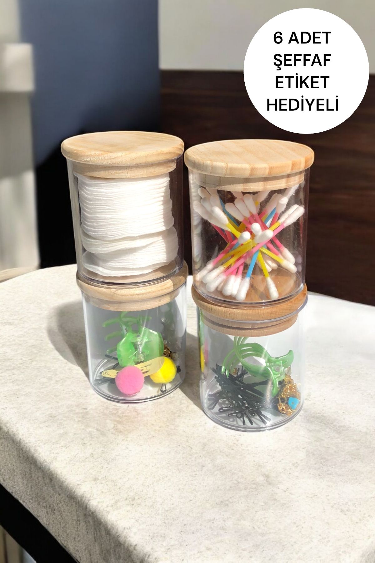 Böğürtlen Home4'lü AhşapKapaklı Etiketli Kris...