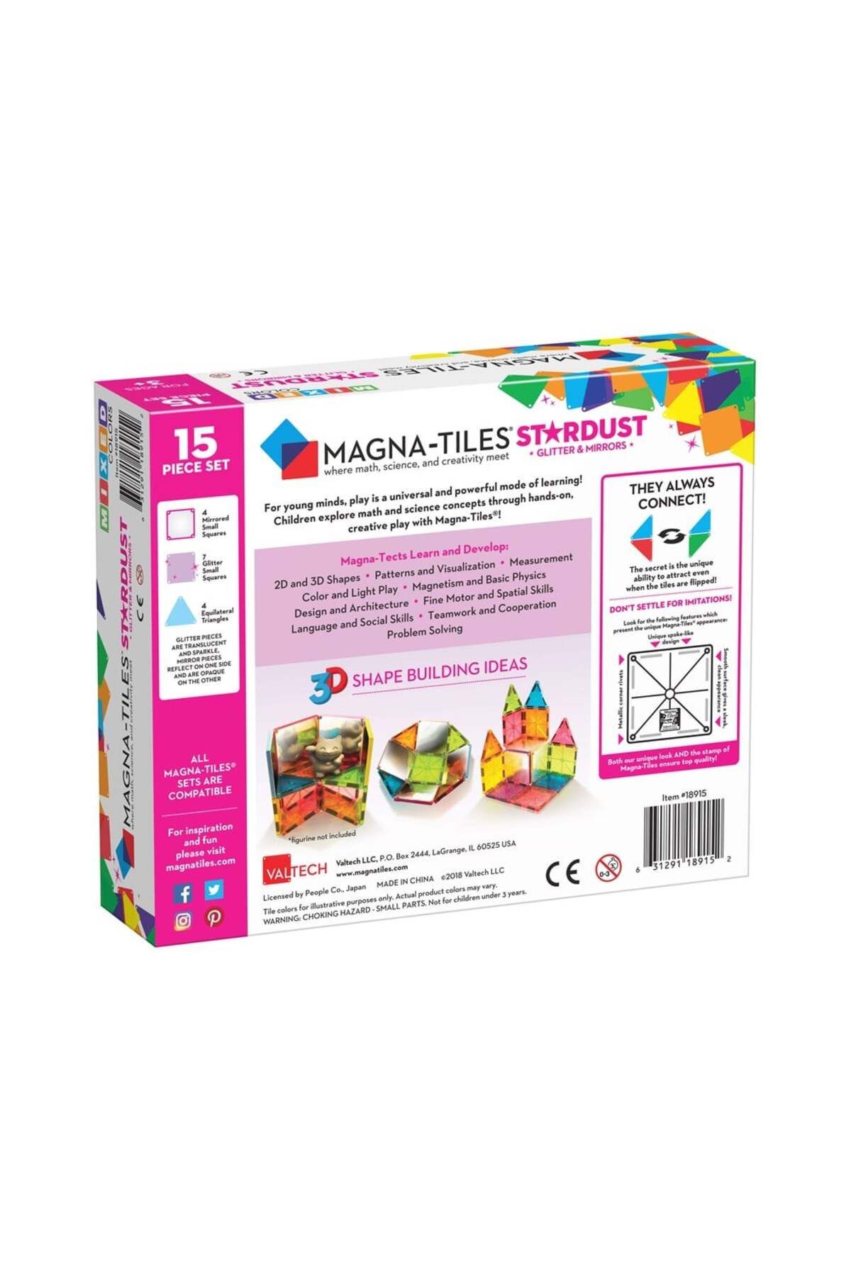 Magna-tiles - Parıltılı & Aynalı - 15 Parça