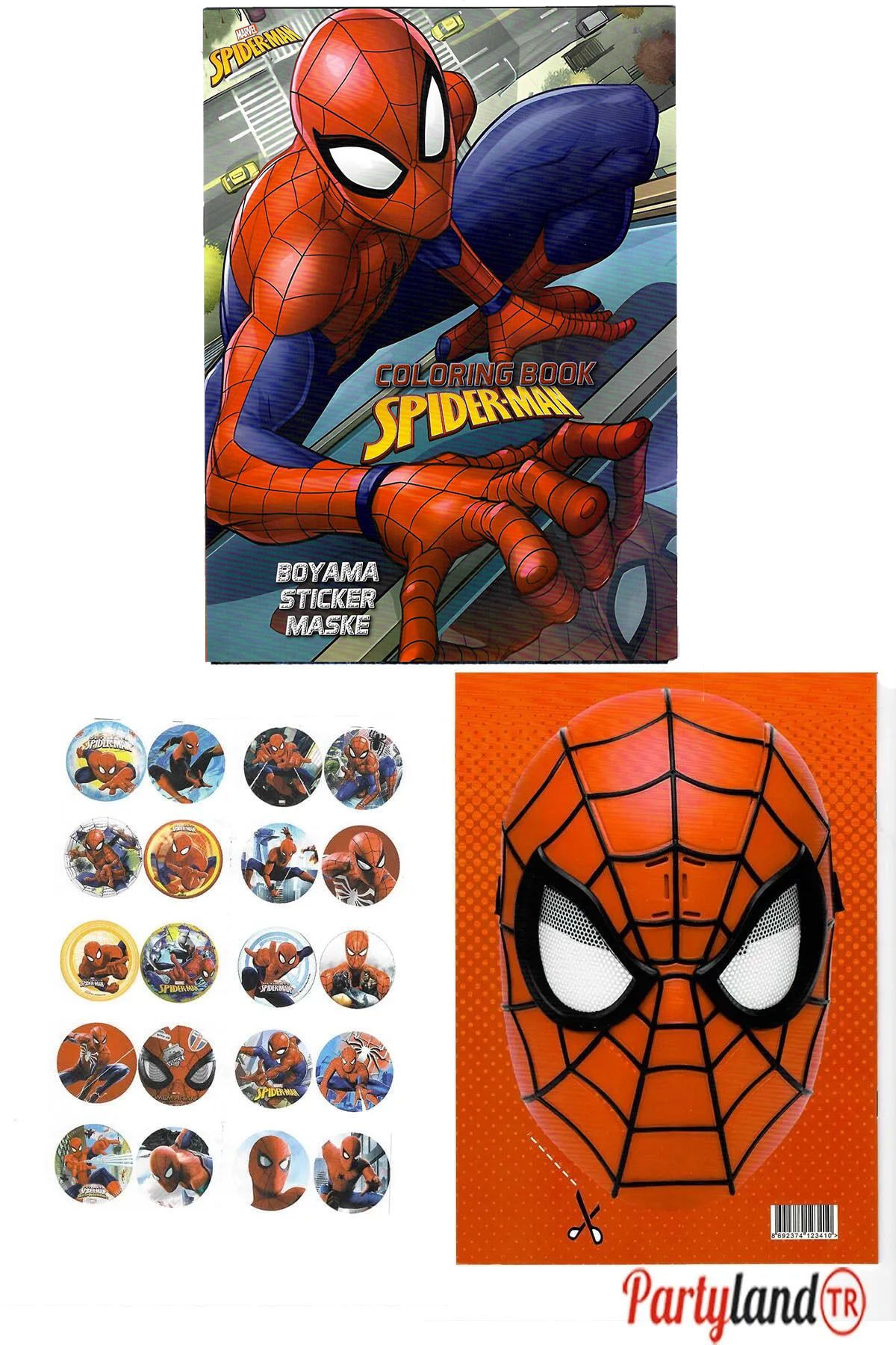 PartylandTRSpiderman ÖrümcekAdam Boyama Kitab...