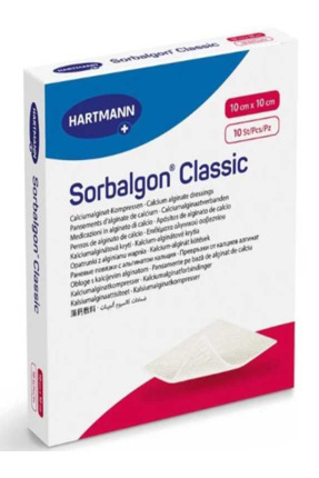 SORBALGON HİDROAKTİF YARA BAKIM ÖRTÜSÜ 10X10CM (1 KUTU - 10 ADET) Image 0