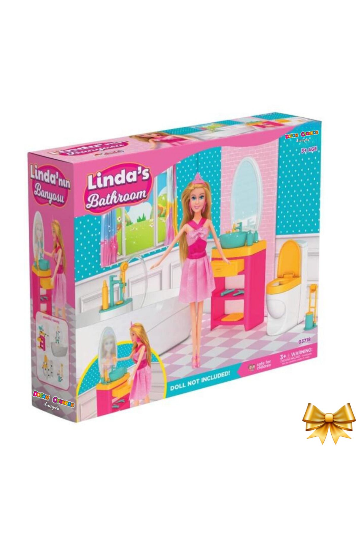 Linda'nın Banyosu - Muhteşem Banyo Oyuncak - Eğlenceli Banyo Seti - Barbie Banyo Seti