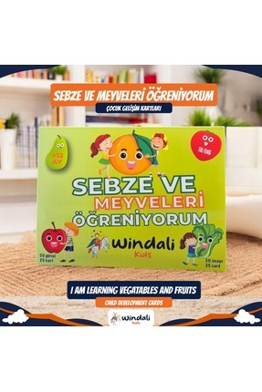 Sebze ve Meyveleri Öğreniyorum Eğitici Kartlar Sebze ve Meyve Kartları Image 0