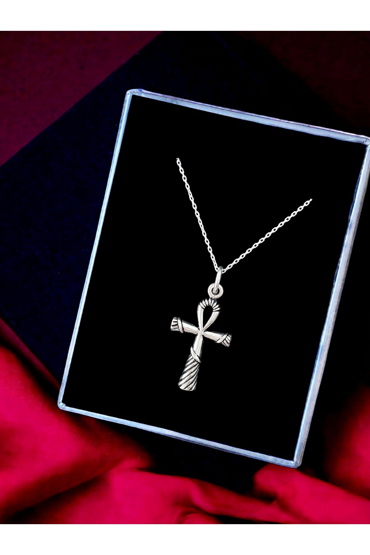 Alaja Silver Ankh SembolüNil'in Anahtarı Çivi...