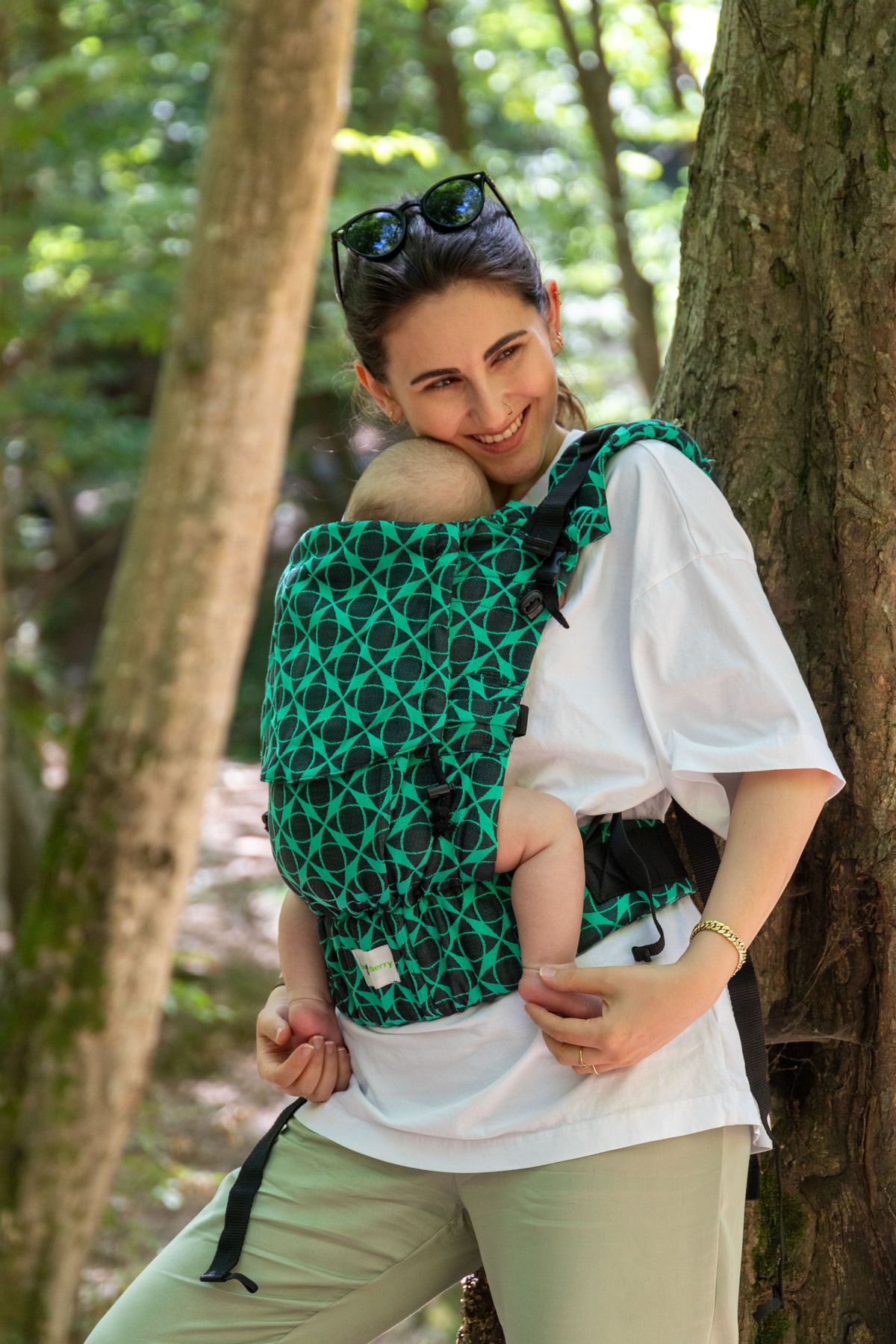 Softy Baby Carrier - Marble Emerald