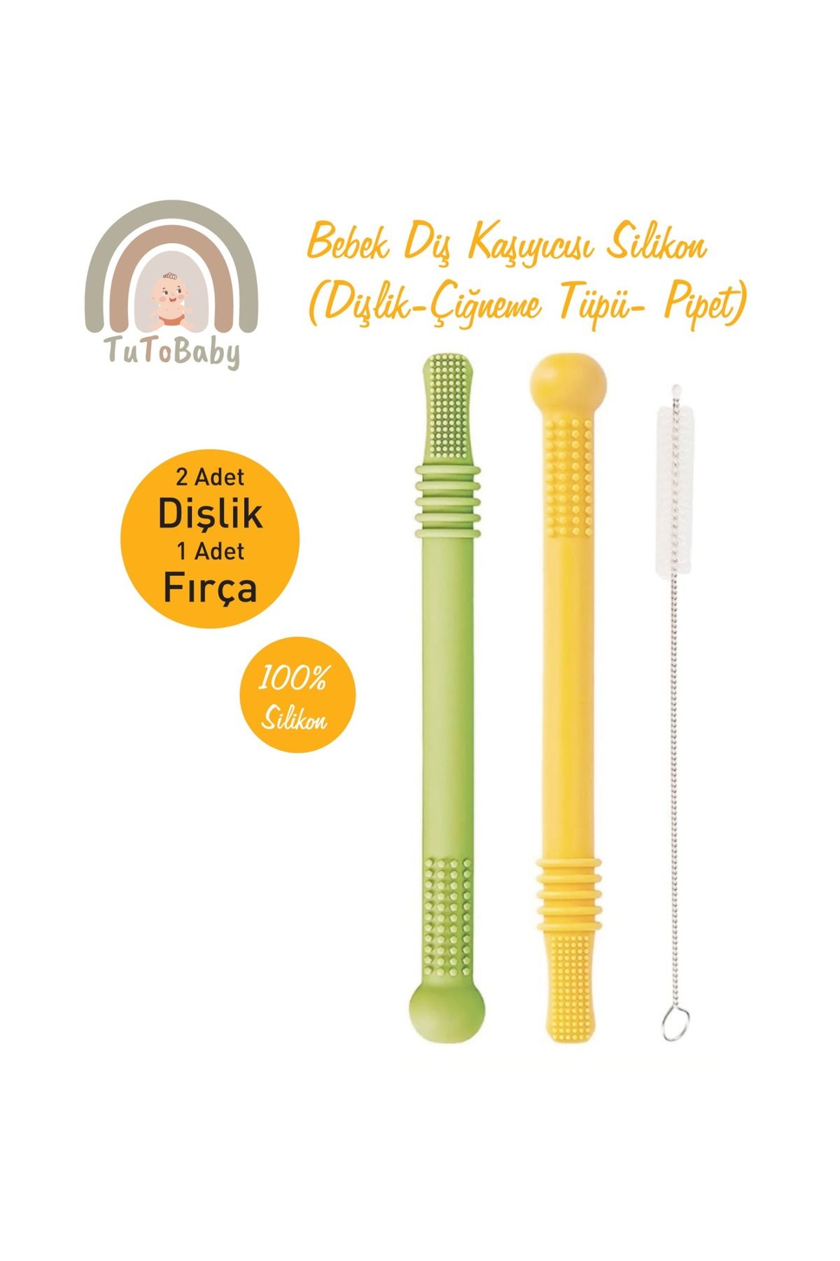 tutobabyBebek Diş KaşıyıcısıSilikon  (Dişlik-...