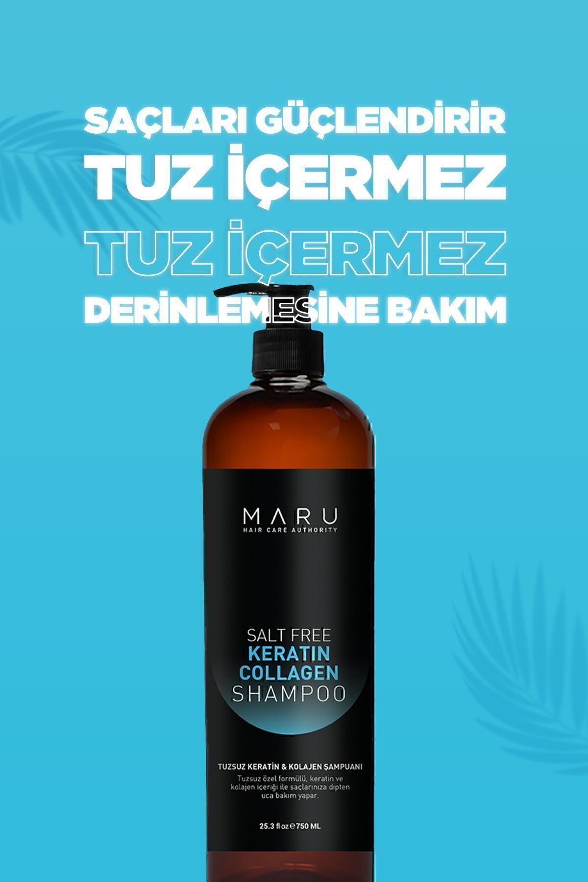 MARU Tuzsuz Keratin Ve Kolajen Bağ Onarıcı Bakım Şampuan 750 ml