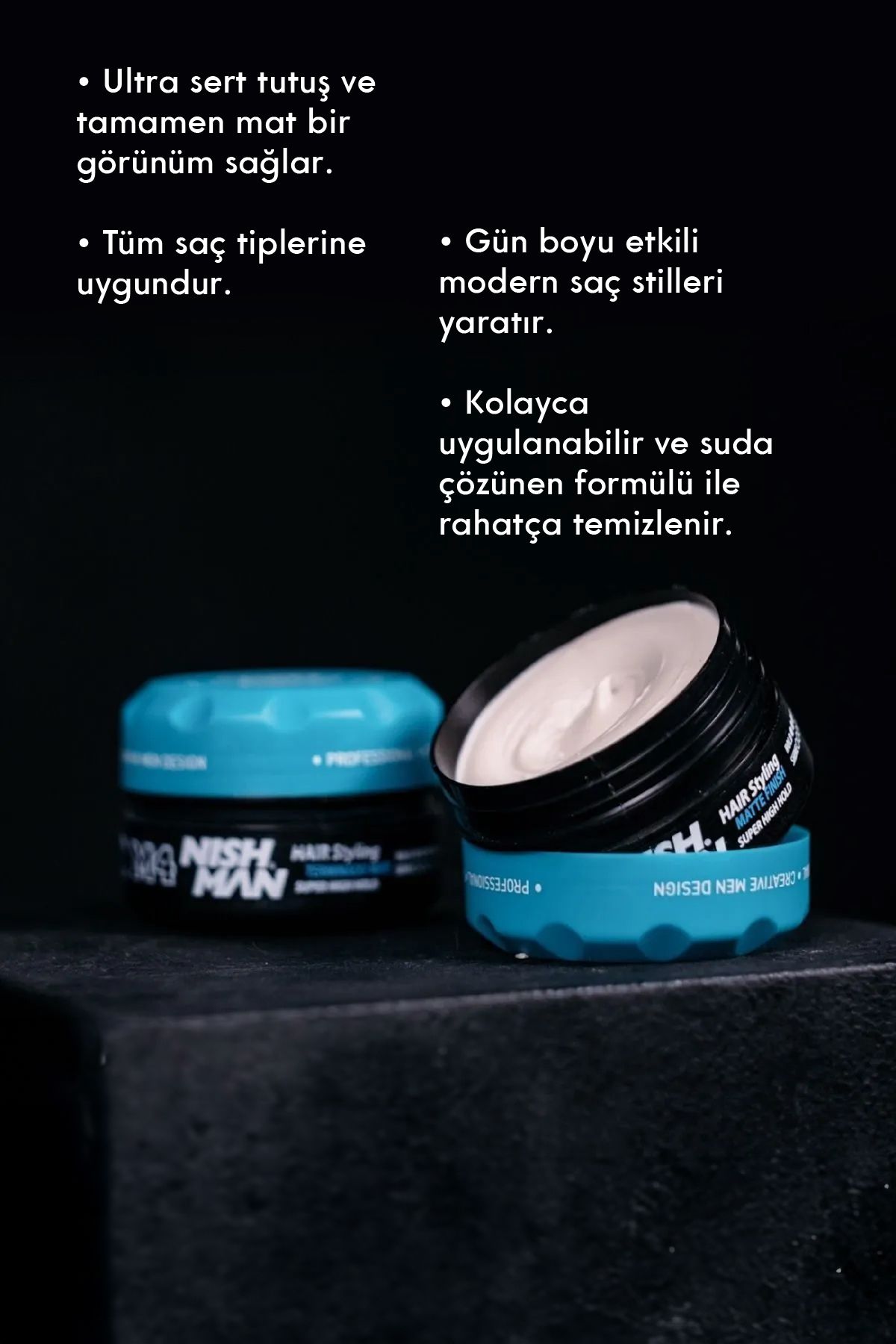 M4 Ultra Sert Mat Görünümlü Saç Şekillendirici Wax - 100 ml