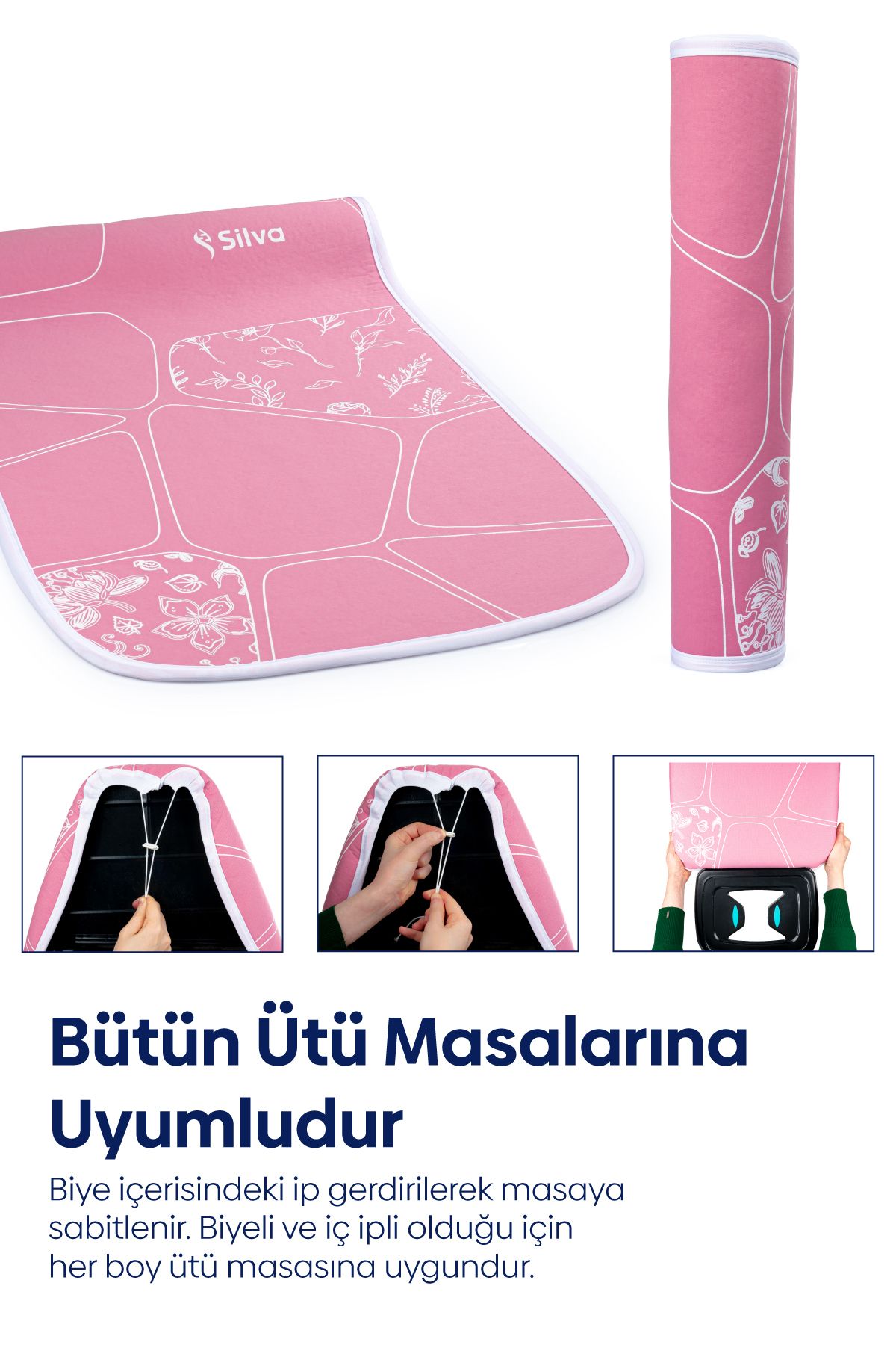 Ütü Masası Bezi Pembe