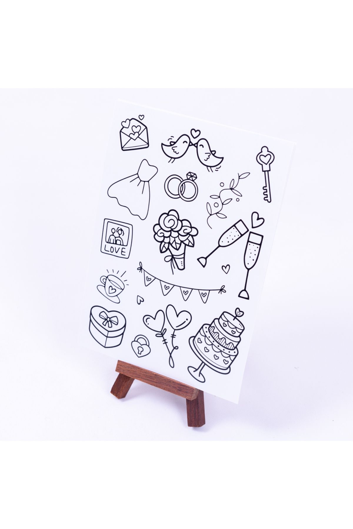 BimotifDüğün Doddle StickerSeti, A5 10 Sayfa