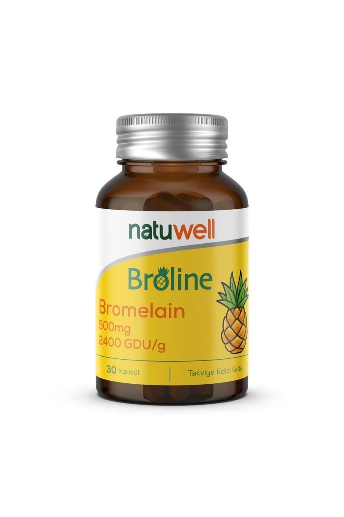 NatuwellBroline Bromelain500 Mg 2400 Gdu 30 K...