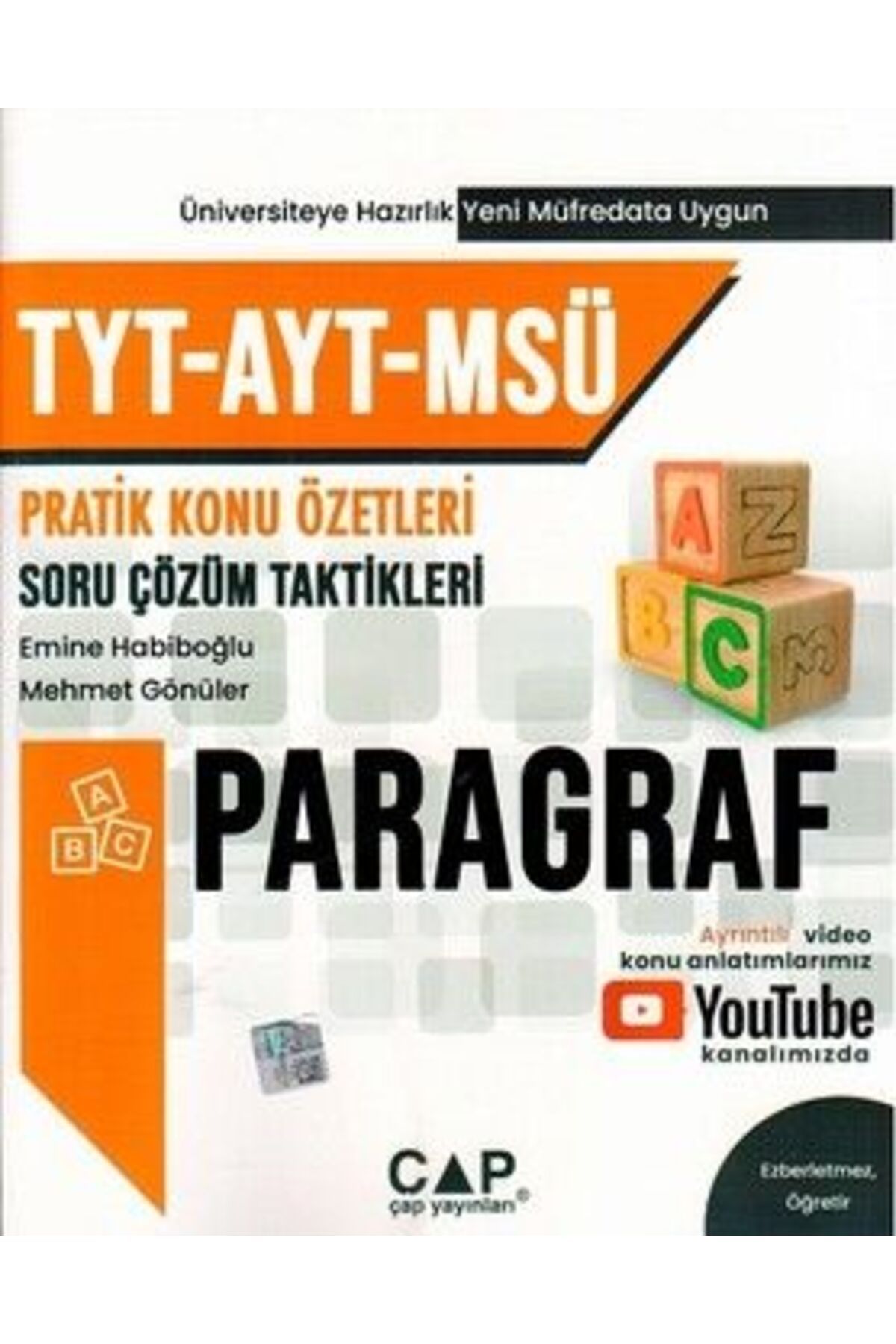 Çap Yayınları Tyt-ayt-msüParagraf Soru Çözüm...