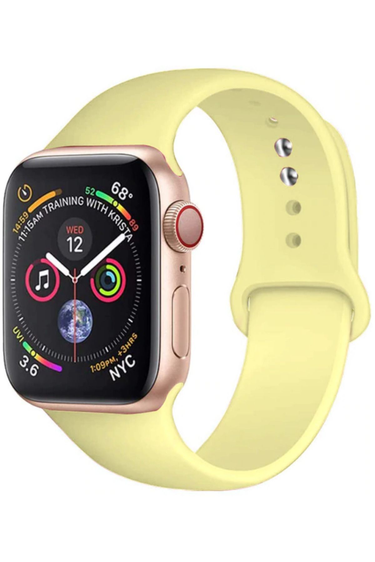 Mobaxaksesuar Apple Watch 10 42mm - 38/40/41mm S/m Beden Kordon Silikon Spor Kordon 2/3/4/5/6/se/7/8