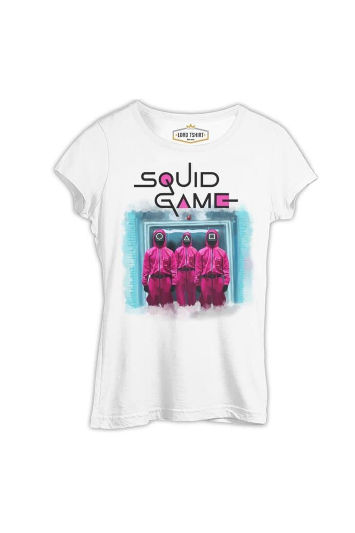 Lord T-ShirtSquid Game -Geçit Beyaz Kadın Tsh...