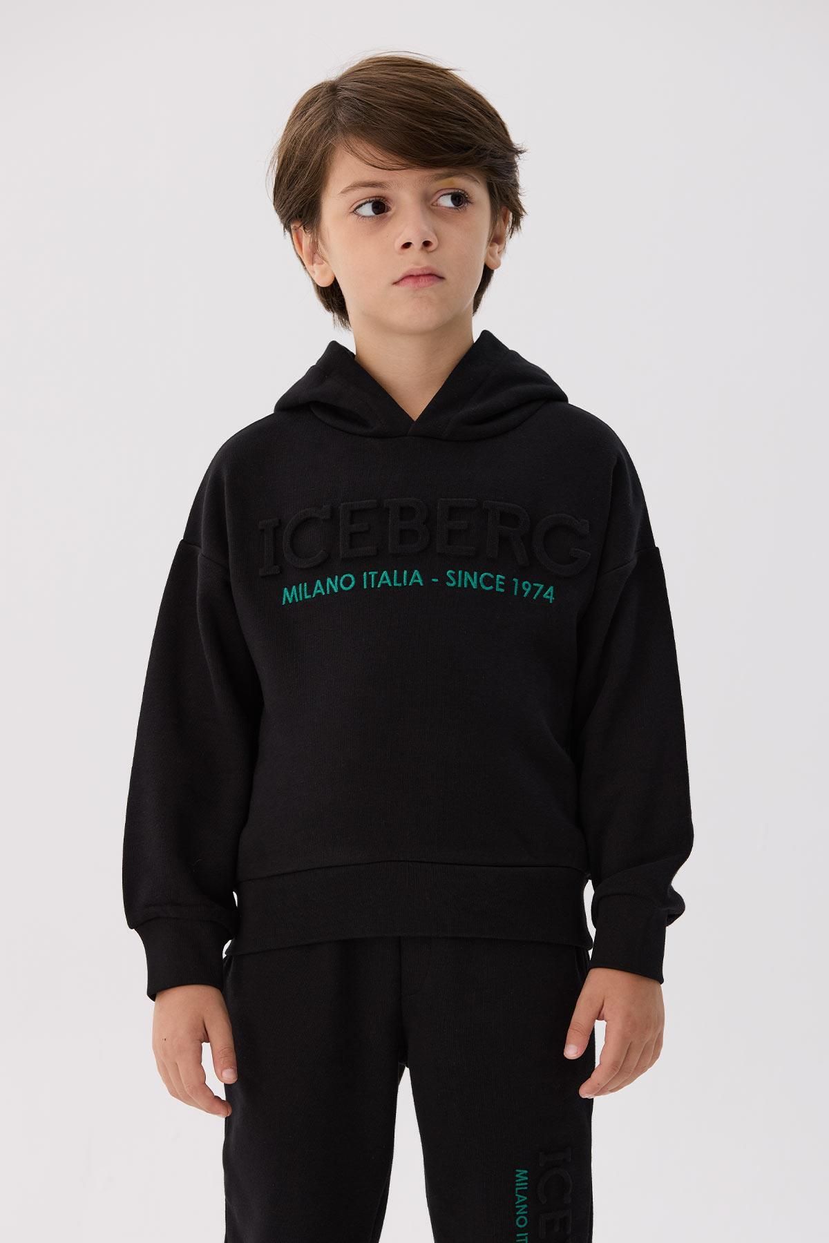 BG Store Erkek Çocuk Siyah Sweatshirt